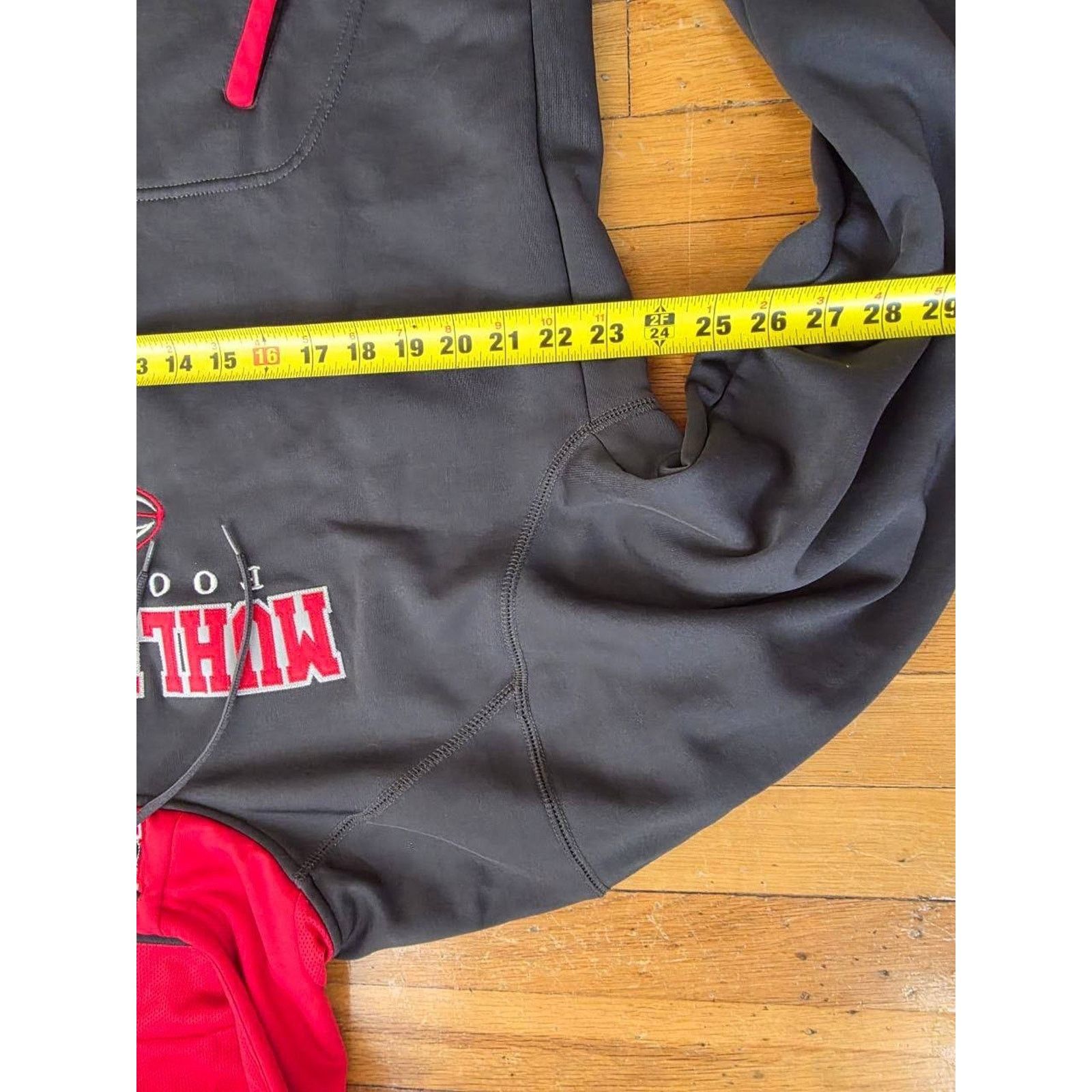 & Other Stories X-Grain "Pullover Hoodie Red/Black XL A001614 Size US XL / EU 56 / 4 - 3 Thumbnail
