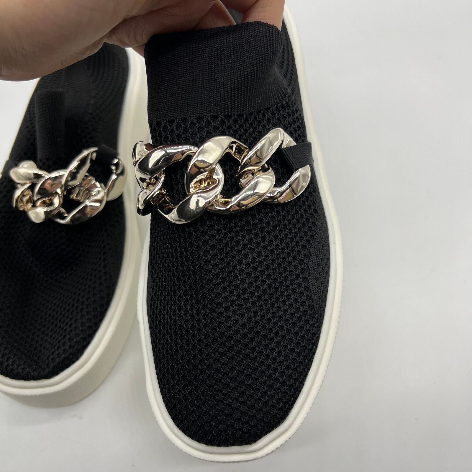 Other Sneakers Trendy Mesh Loafers Breathable Slip on Shoes Black Size US 8 / IT 38 - 6 Thumbnail