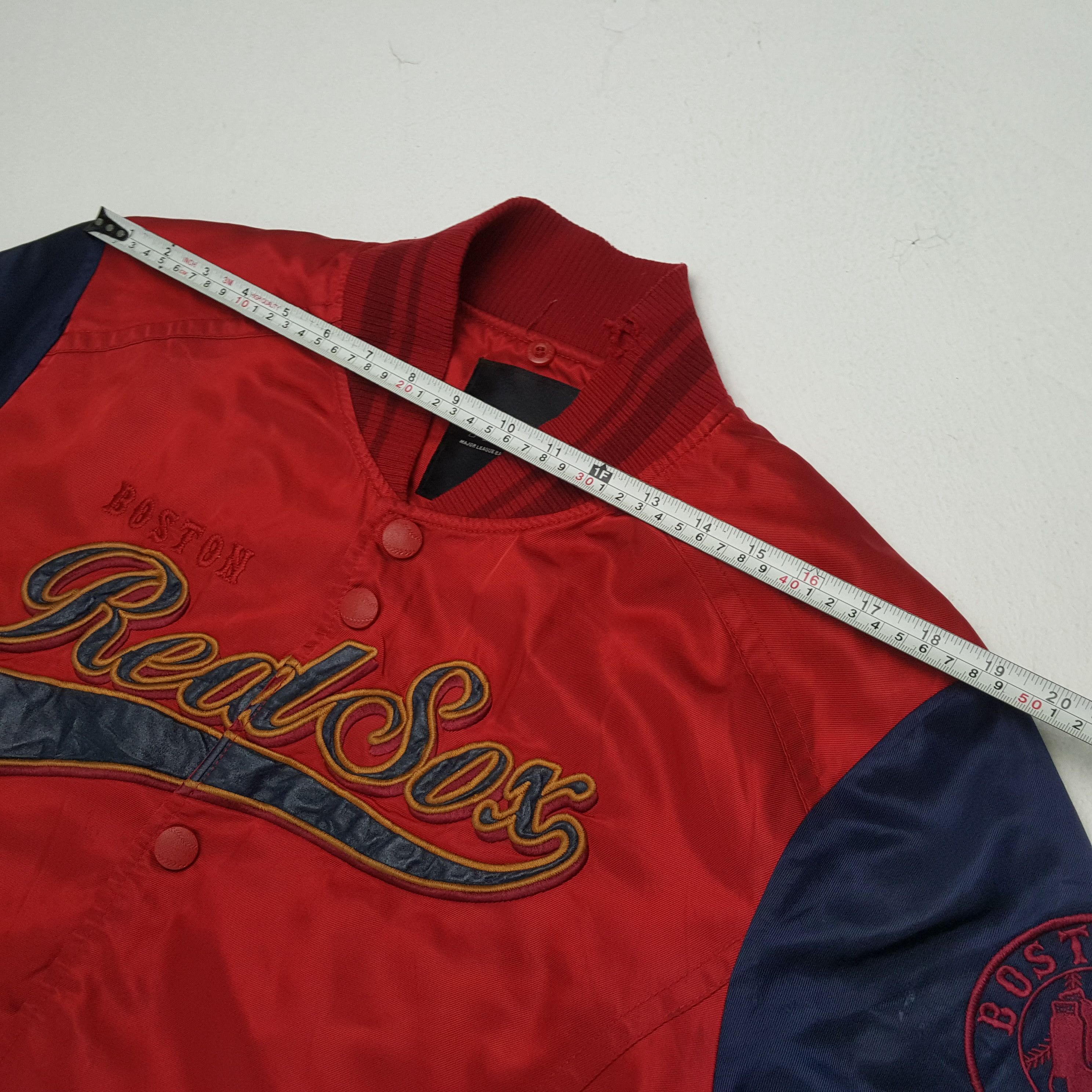 MLB × Vintage BOSTON RED SOX Baseball Team Varsity Jacket Size US L / EU 52-54 / 3 - 5 Thumbnail