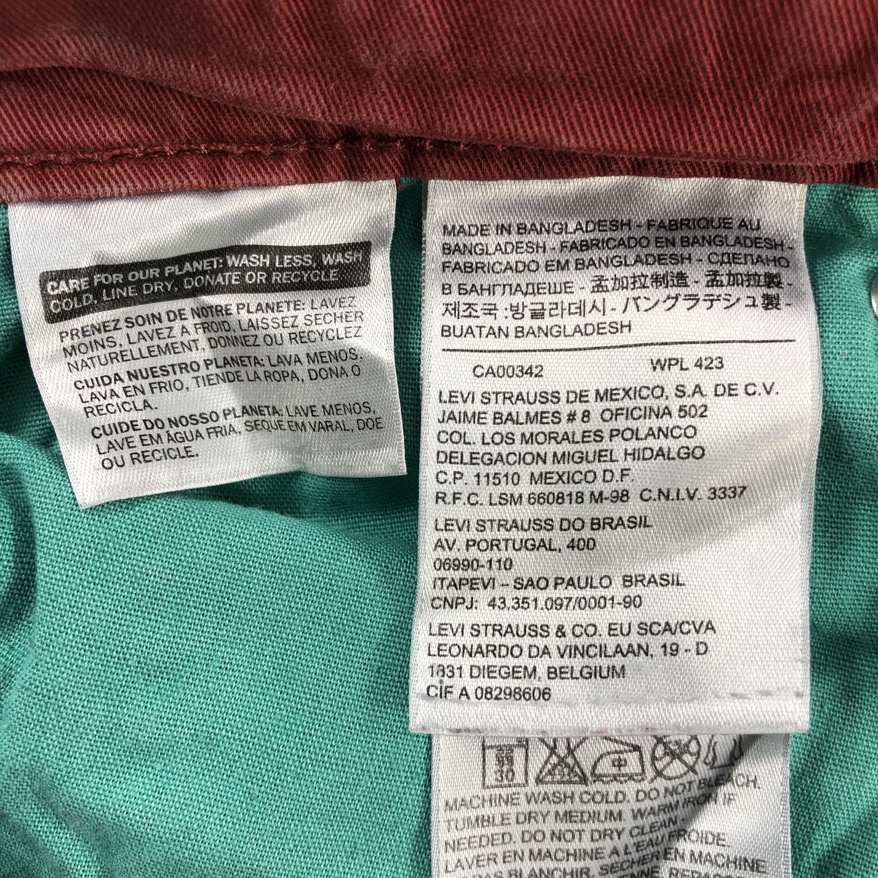 Levi's Vintage Levis 511 Jeans-J2327 Size US 35 - 12 Thumbnail