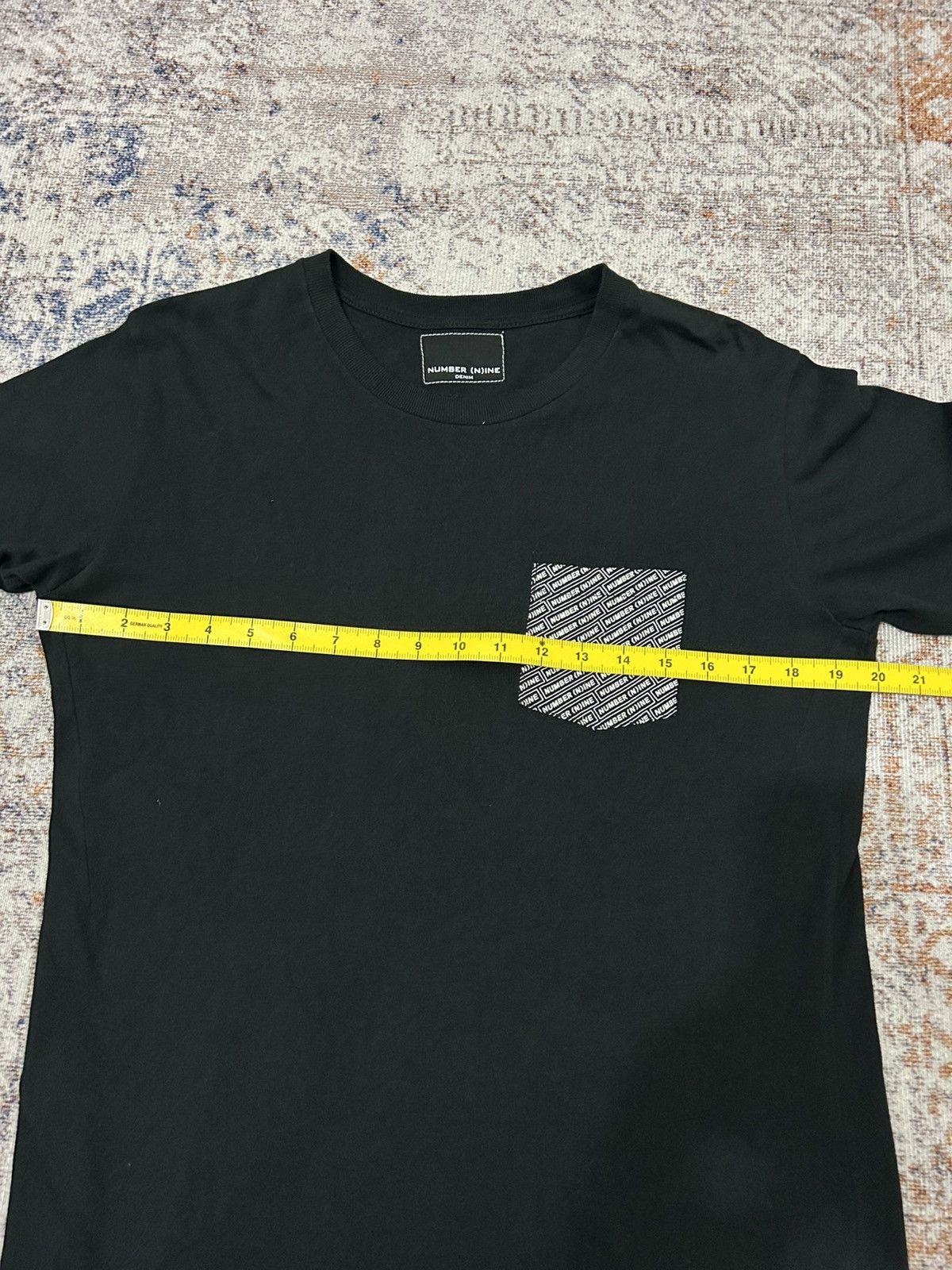 Number (N)ine Number Nine Pocket Logo Black Tshirt Size US M / EU 48-50 / 2 - 9 Thumbnail