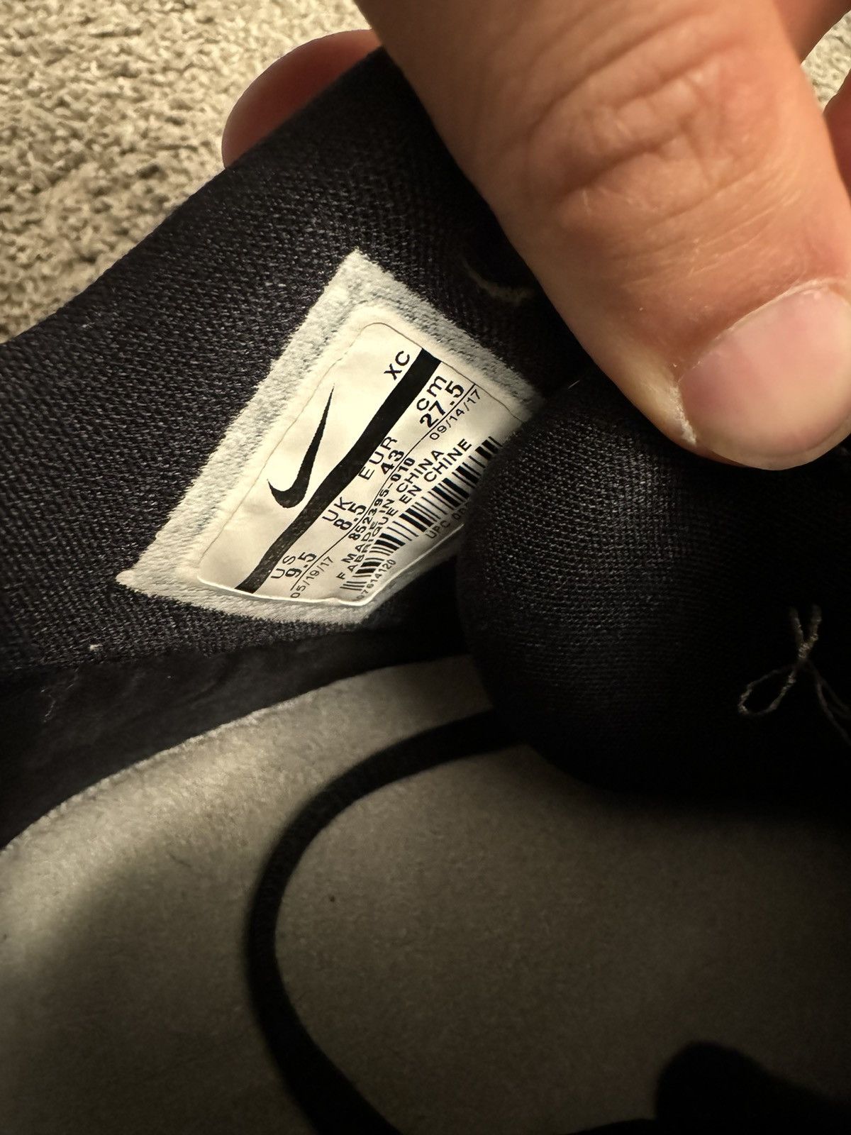 Nike Nike Kyrie 3 Black Suede Size US 9.5 / EU 42-43 - 4 Thumbnail