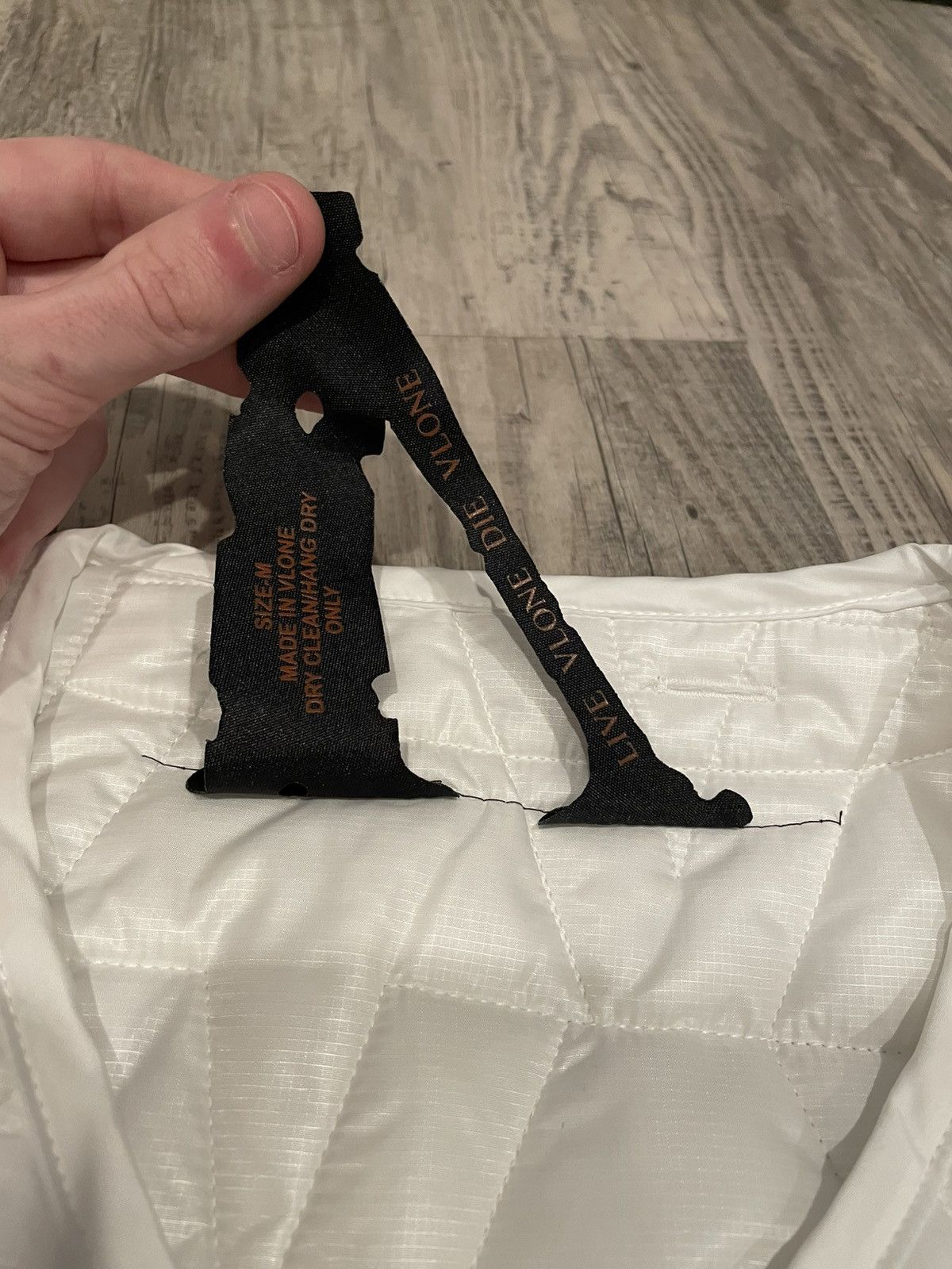 Vlone Vlone white quilted jacket Size US M / EU 48-50 / 2 - 4 Thumbnail
