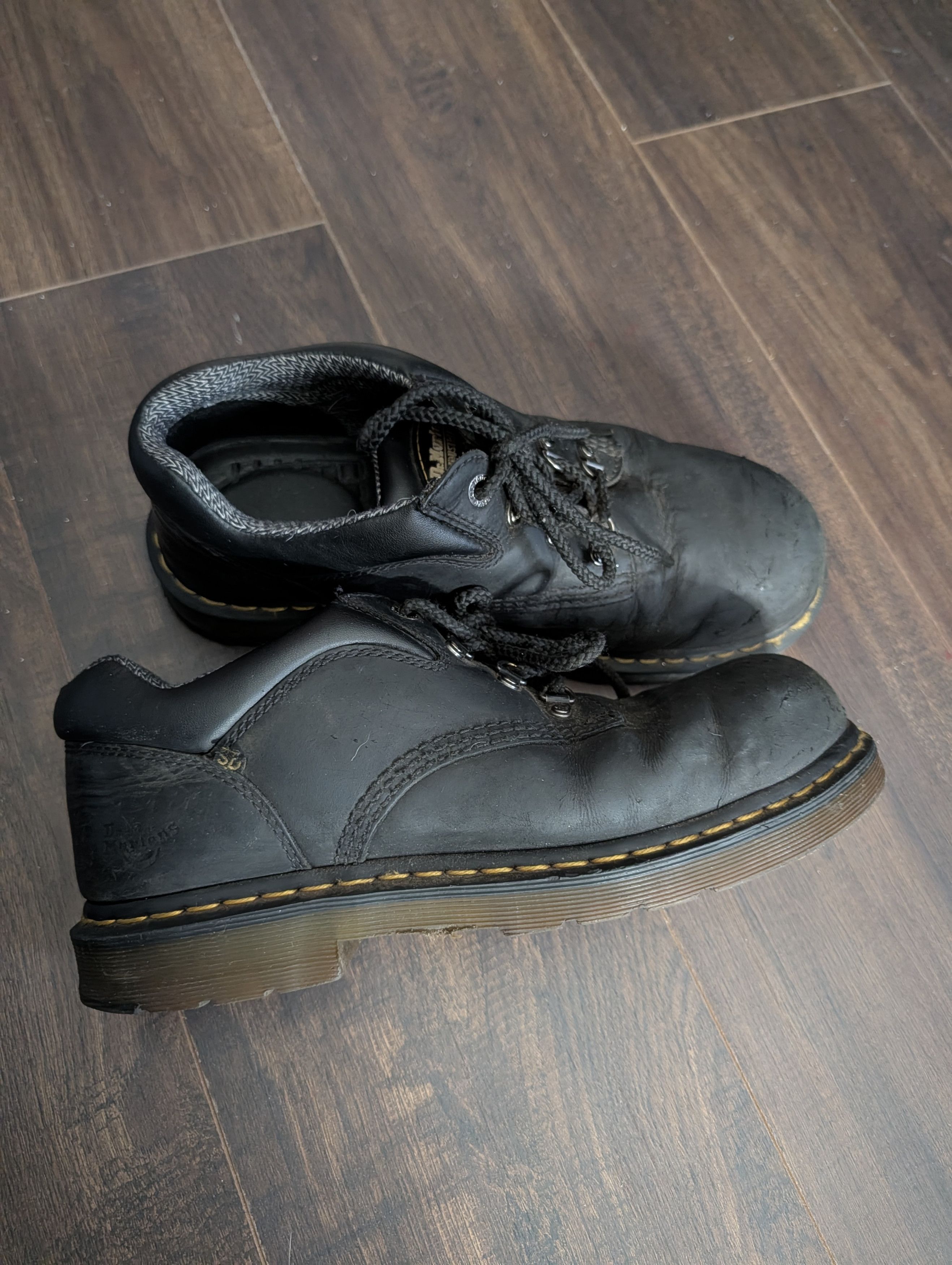 Industrial Safety Toe steel toe black leather lo-top boots