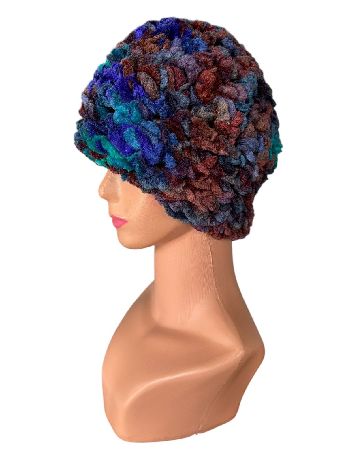 Kapital Crochet Knitted Handmade big Beanie Hats Size ONE SIZE - 4 Thumbnail