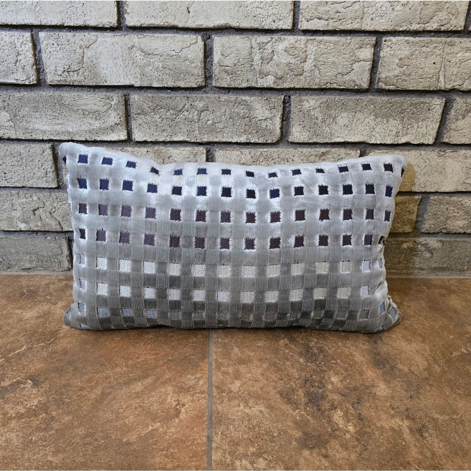 Other Grey Squared Design Decor Pillow Size ONE SIZE - 1 Thumbnail