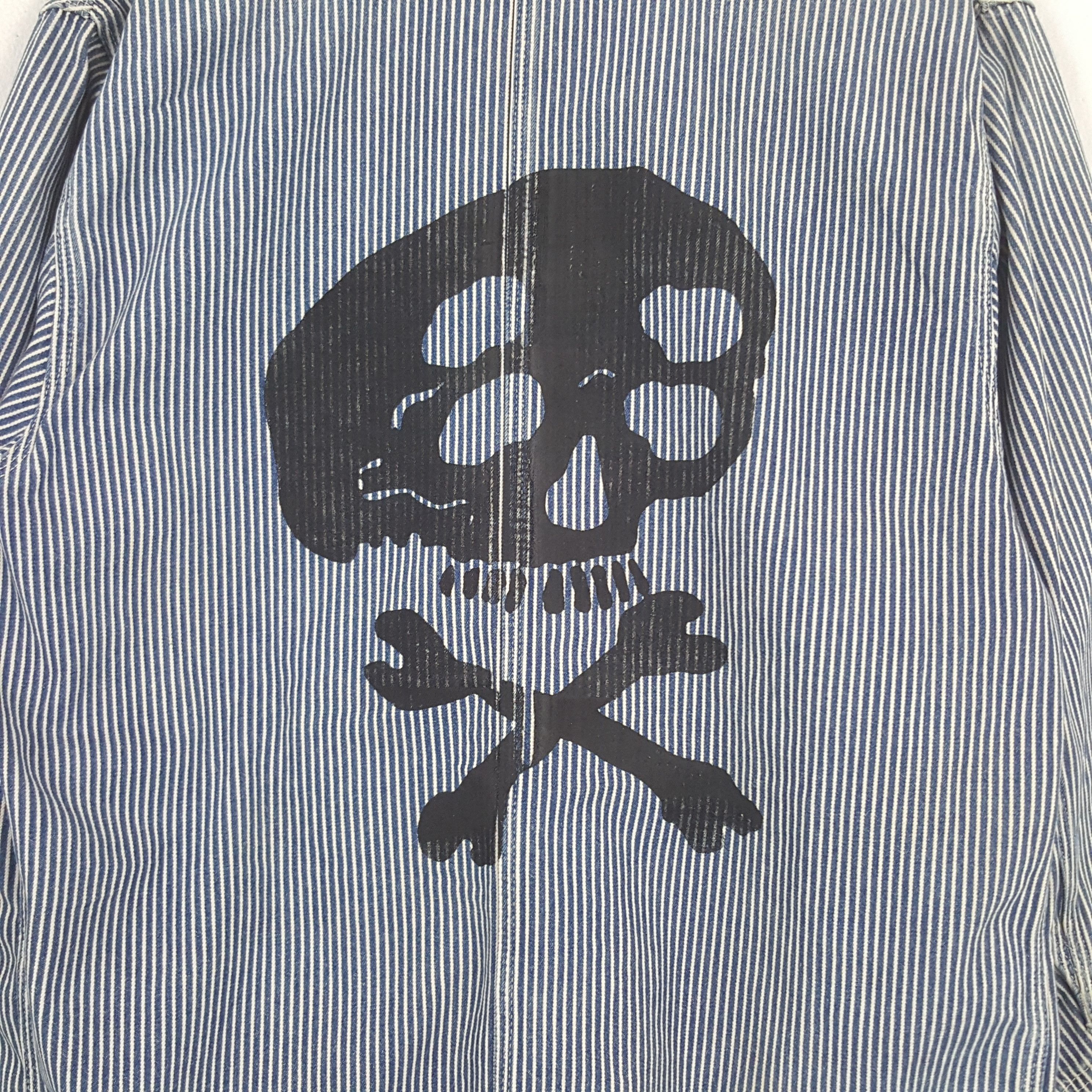 Lee × Vintage Vintage Lee X Skull Japanese Punk Style Denim Jacket Size US L / EU 52-54 / 3 - 2 Thumbnail