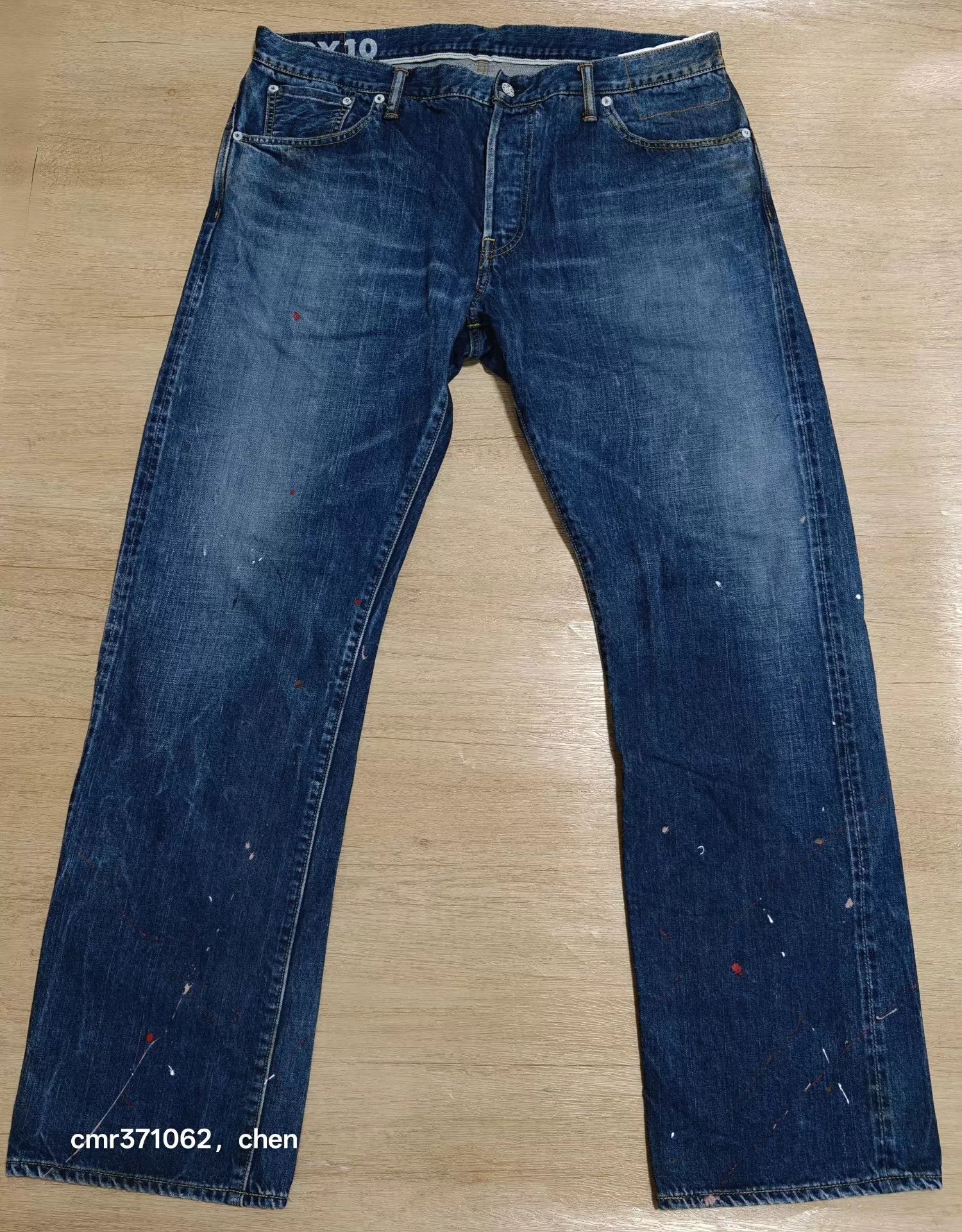 Visvim visvim 20SS Dry10 Jeans 9New Size5 Color Splash Paint Button Size US 38 / EU 54 - 1 Thumbnail