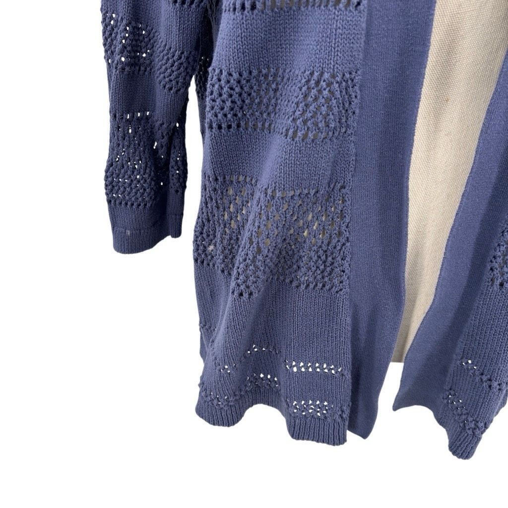 Other Women's Open Cardigan Size XL Blue Knit Casual Soft Girl 90s Size XL / US 12-14 / IT 48-50 - 7 Thumbnail