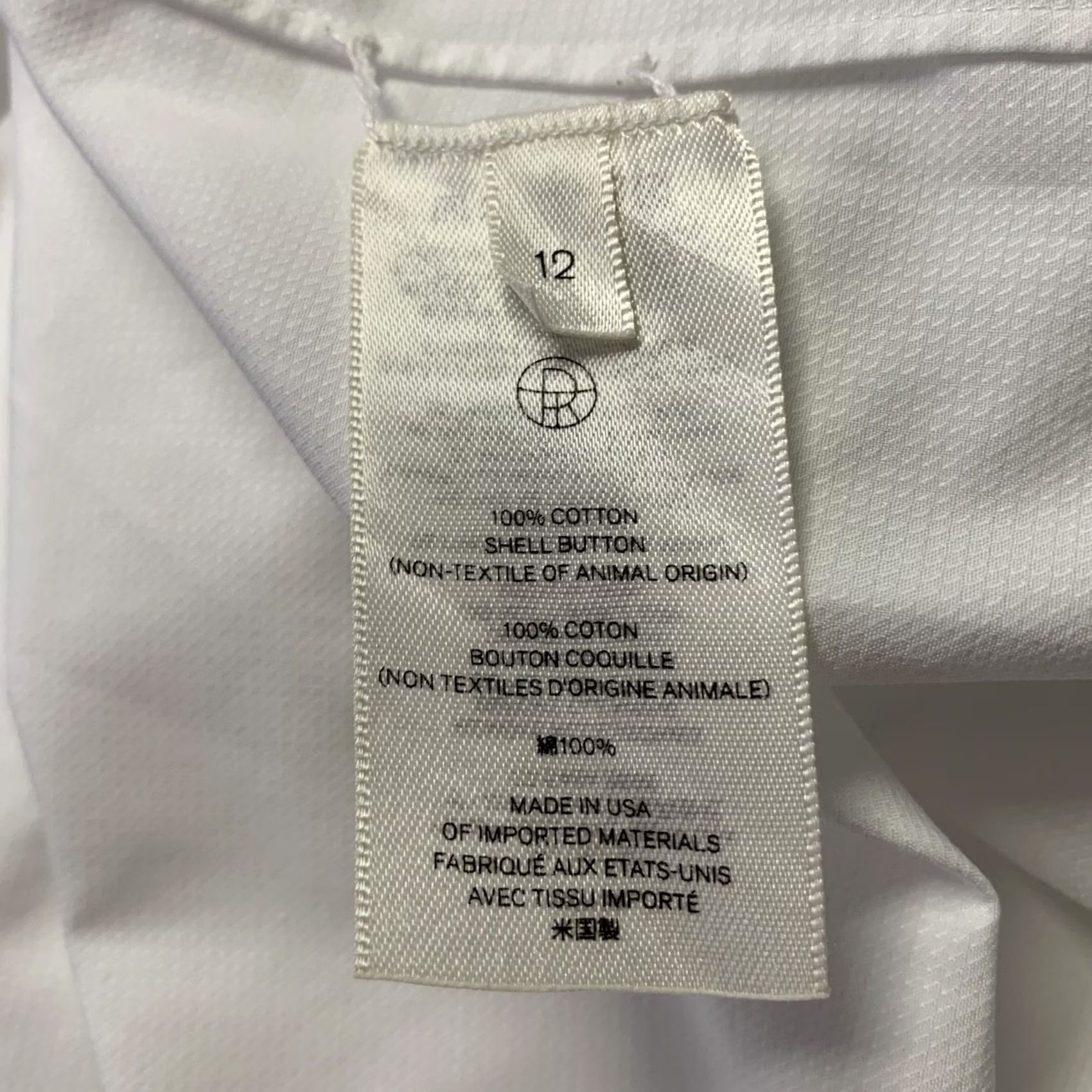 The Row THE ROW White Cotton Dress Shirt Size 12 Size XL / US 12-14 / IT 48-50 - 6 Thumbnail
