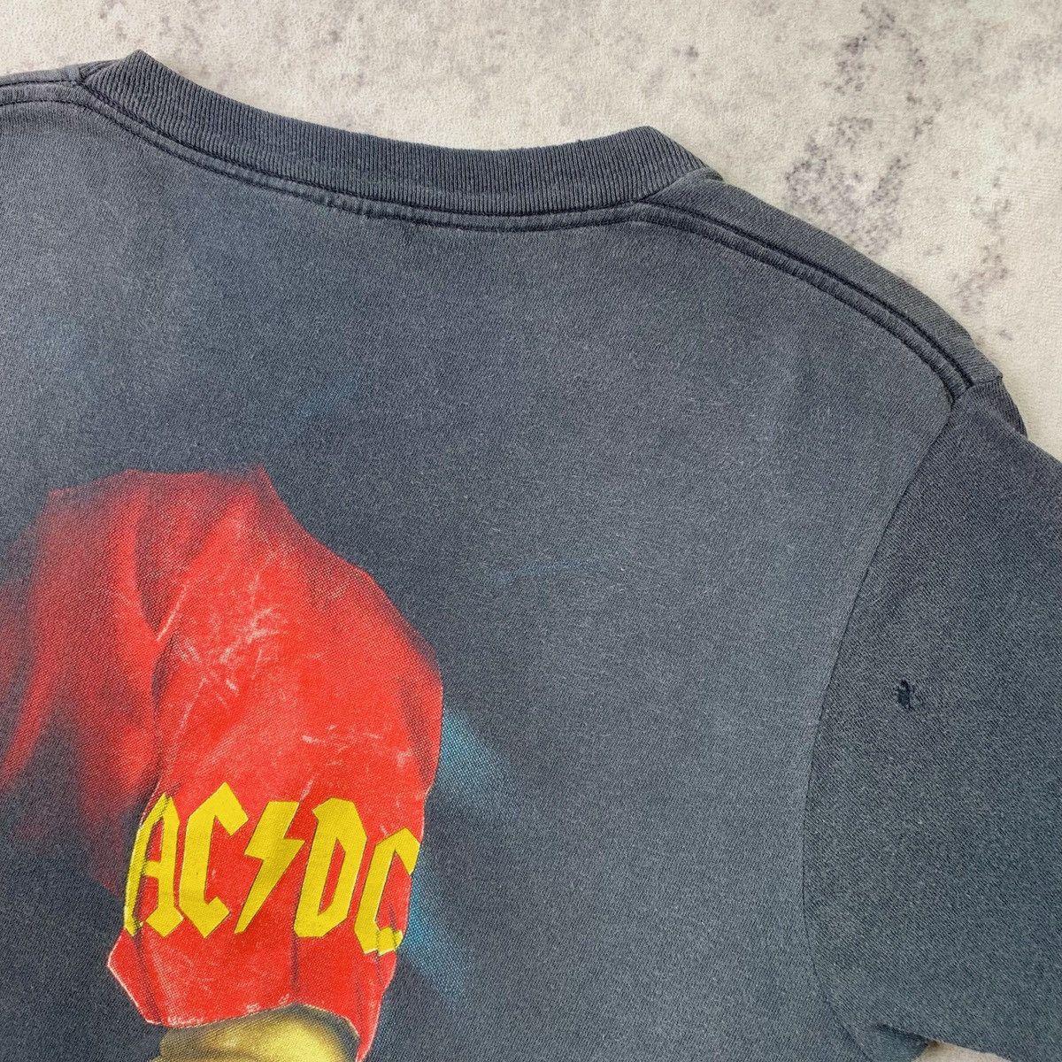 Band Tees Vintage AC/DC Sun Faded ERD GRUNGE Rock Band Tee Shirt Size US L / EU 52-54 / 3 - 6 Thumbnail