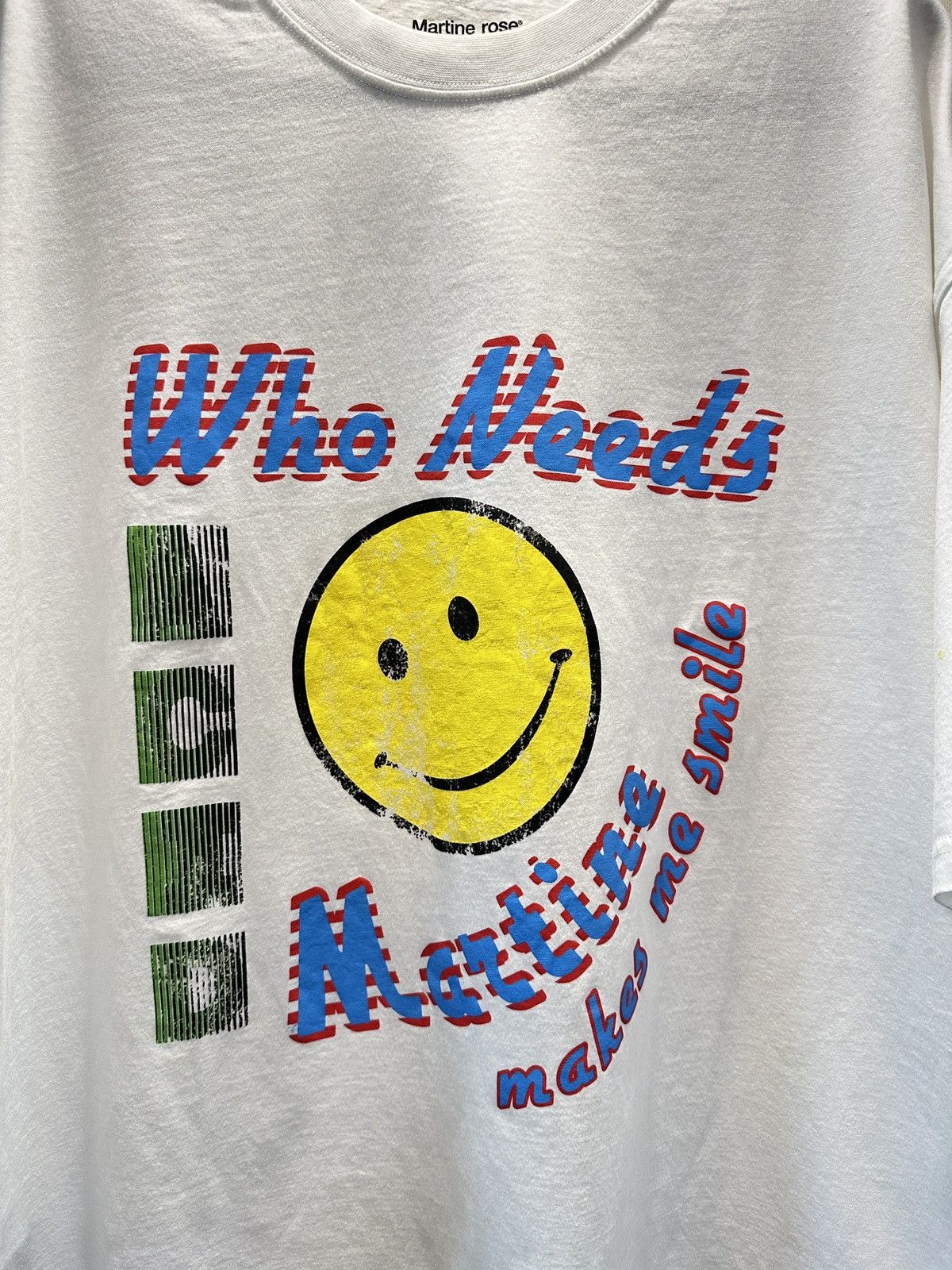 Martine Rose Martine Rose Smiley Face T-SHIRT TEE Size US S / EU 44-46 / 1 - 2 Thumbnail