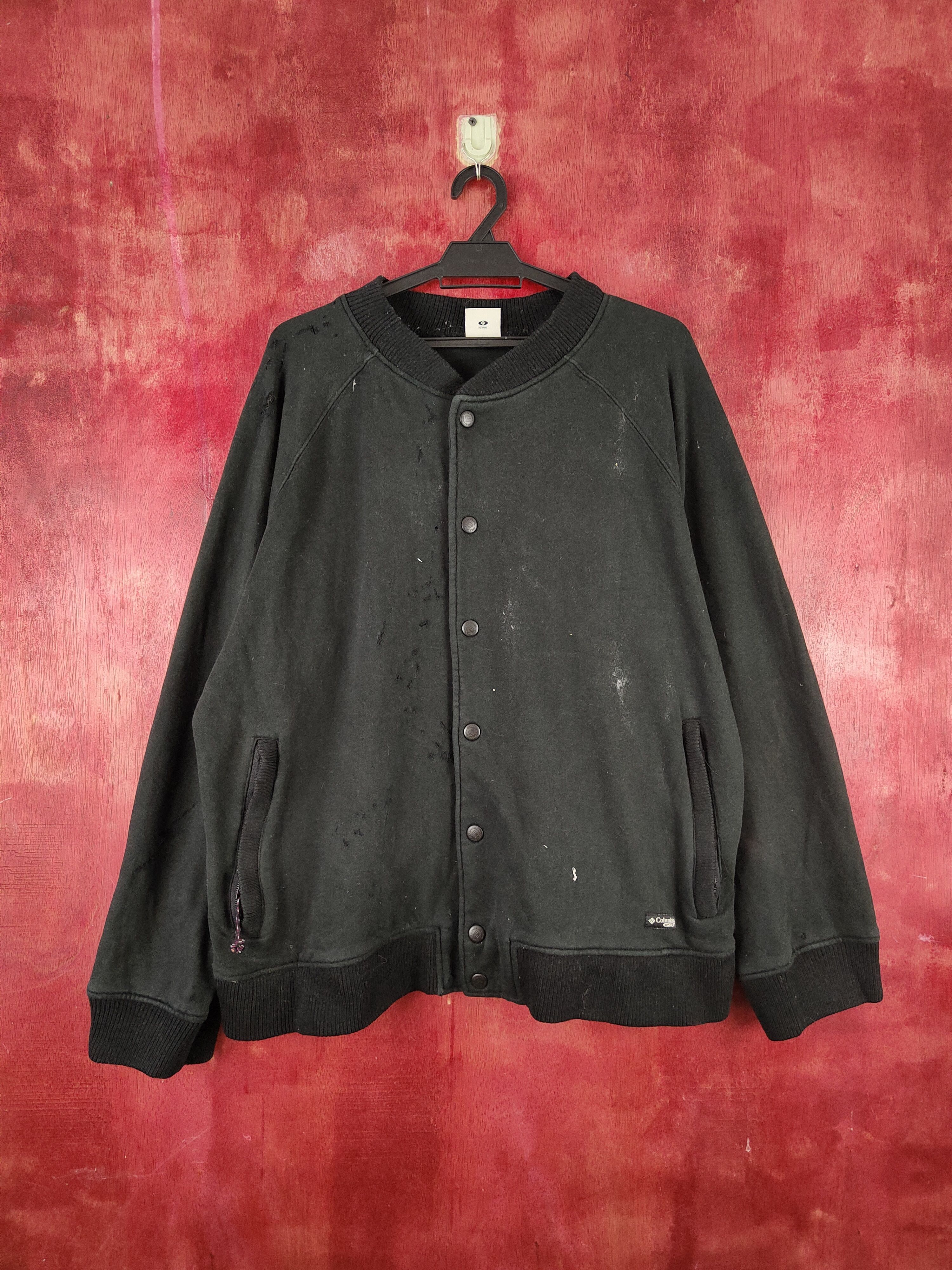 Columbia × Vintage Columbia GRT Black distressed ripped vintage Sweaters #S2136 Size US L / EU 52-54 / 3 - 1 Thumbnail
