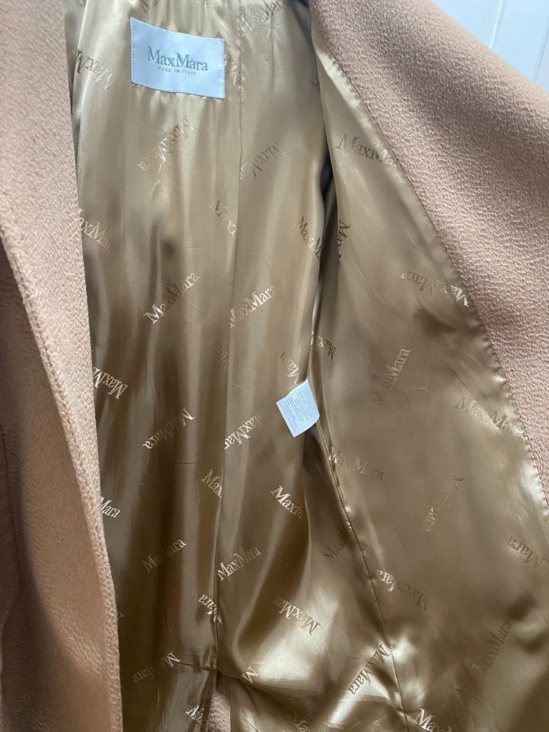 Max Mara Max Mara 100% Camel Hair Water Ripple Size S / US 4 / IT 40 - 4 Thumbnail