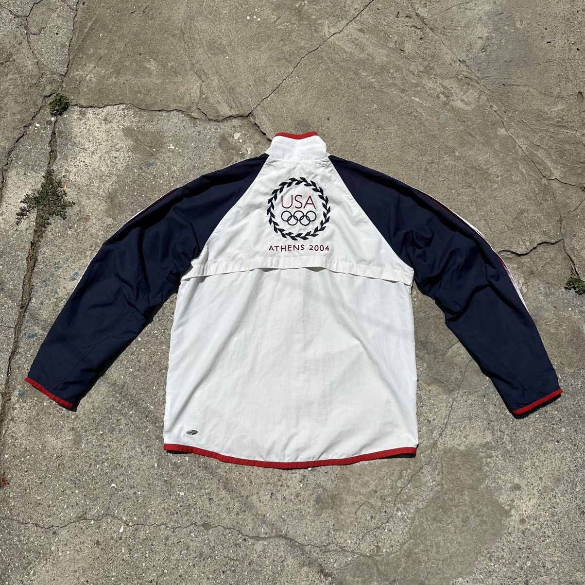Adidas 🏆RARE ADIDAS VNTG USA OLYMPIC GAMES ATHENS 2004 TRACK JACKET Size US L / EU 52-54 / 3 - 2 Thumbnail