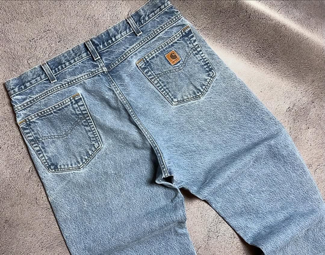 Carhartt × Vintage Vintage Carhartt Insulated Faded USA Denim Hype Baggy Jeans Size US 36 / EU 52 - 3 Thumbnail