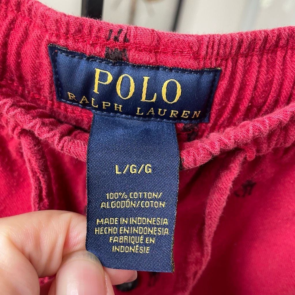 Polo Ralph Lauren Polo Ralph Lauren Allover Pony Pajama Pant Red Cotton Flanne Size US 32 / EU 48 - 5 Thumbnail