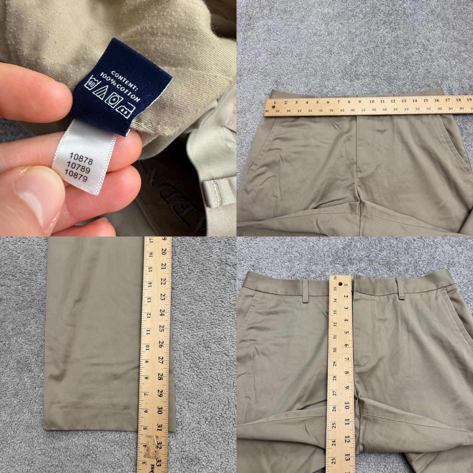 Bonobos Bonobos Pants Mens 33x32 Brown Straight Chino Khaki Wednesday Weekday Warrior Size US 33 - 8 Thumbnail