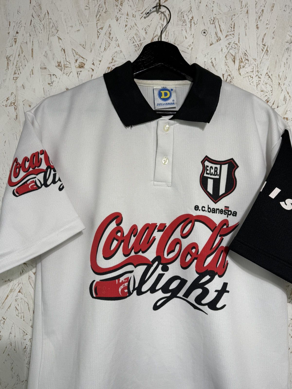 Vintage Vintage Coca Cola Light EC Banespa Brazil Jersey 90s Rare Size US L / EU 52-54 / 3 - 2 Thumbnail