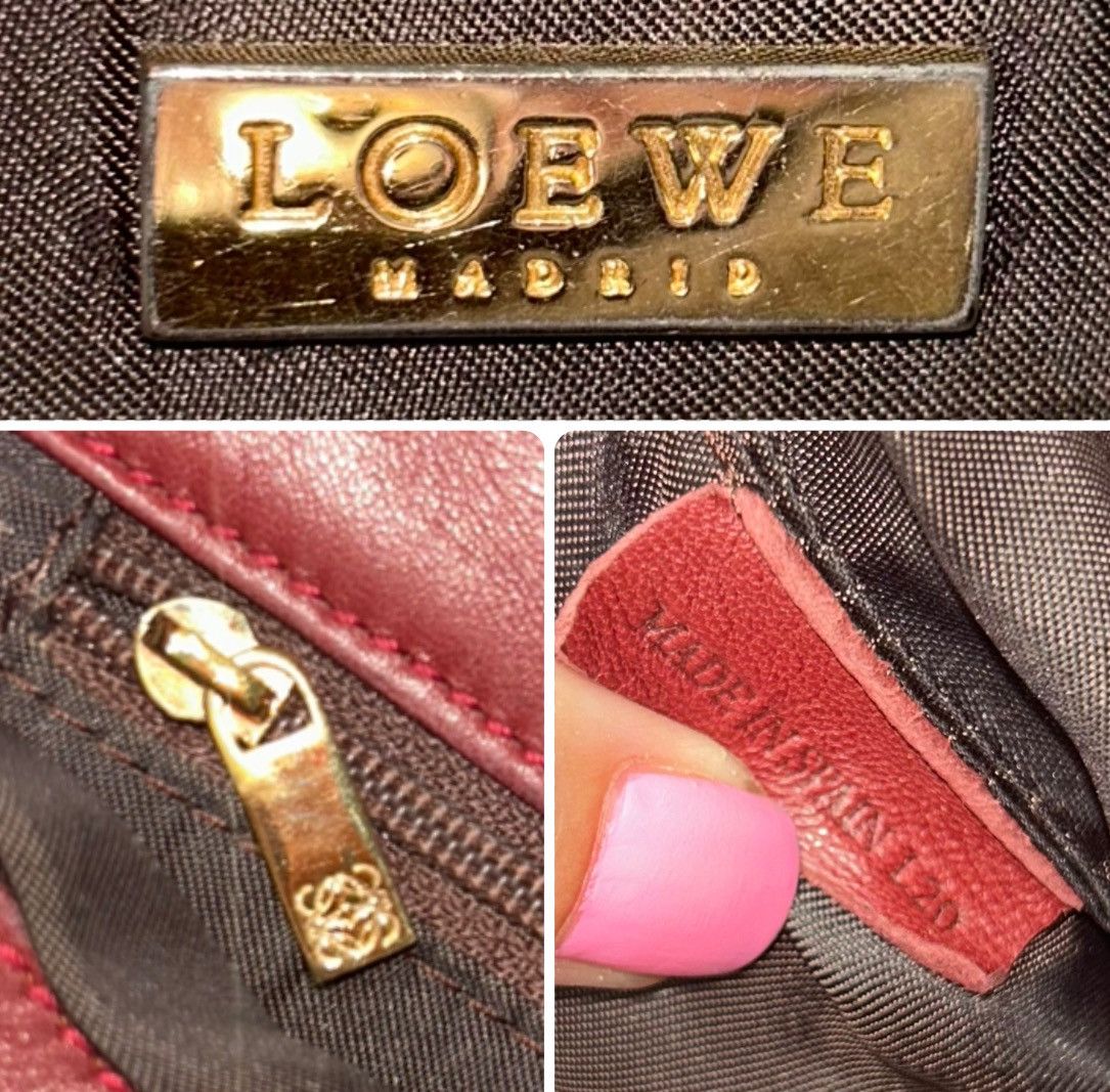 Loewe Vintage Loewe Burgundy Leather Shoulder Bag (project piece) Size ONE SIZE - 4 Thumbnail