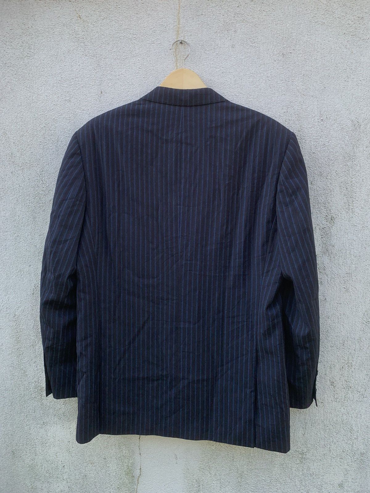 Z Zegna Ermenegildo Zegna Suit Blazer 50 Wool Striped Size 50R - 14 Thumbnail