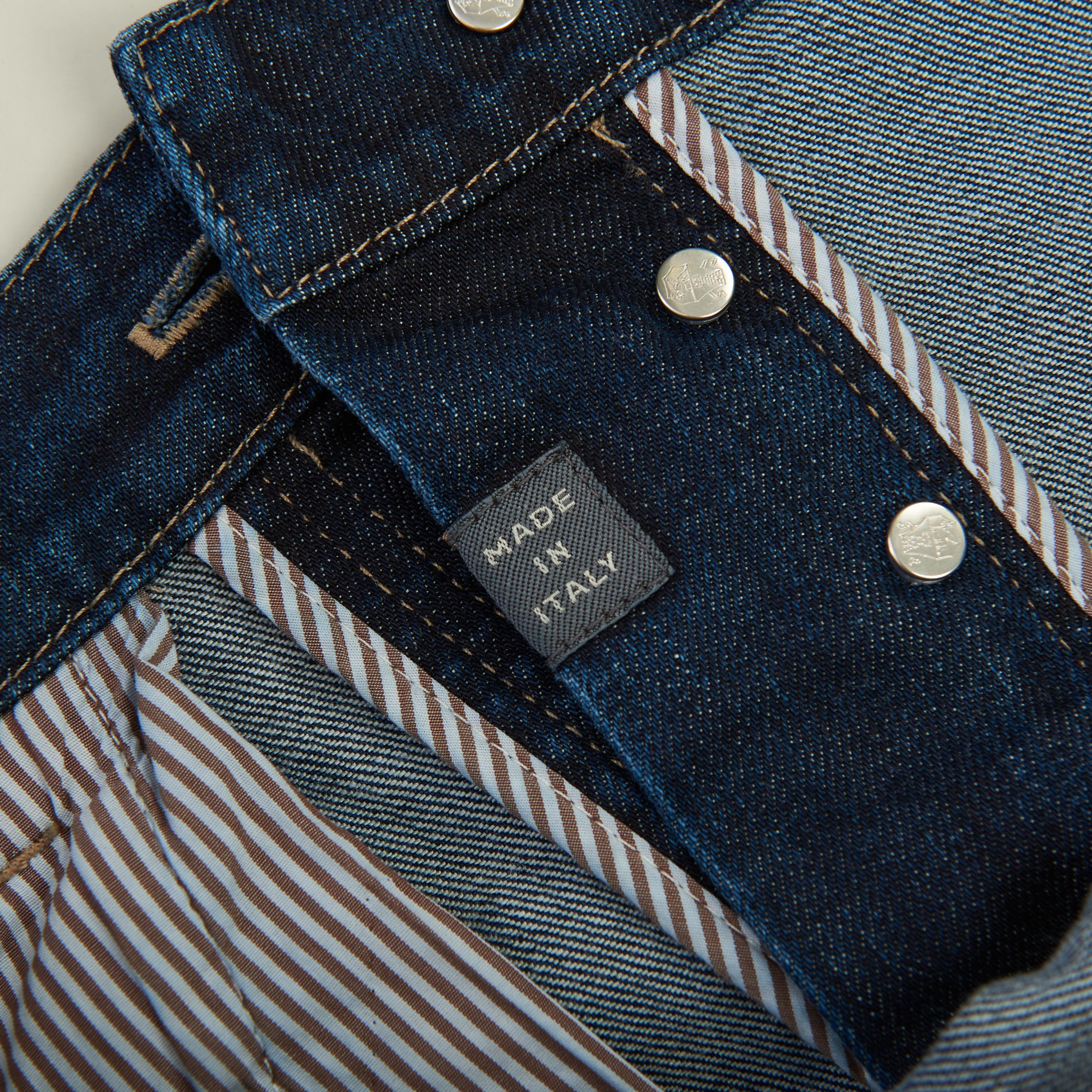 Brunello Cucinelli Slim Fit Five Pocket Jeans Trousers In Dark Blue Denim Size US 40 / EU 56 - 16 Thumbnail