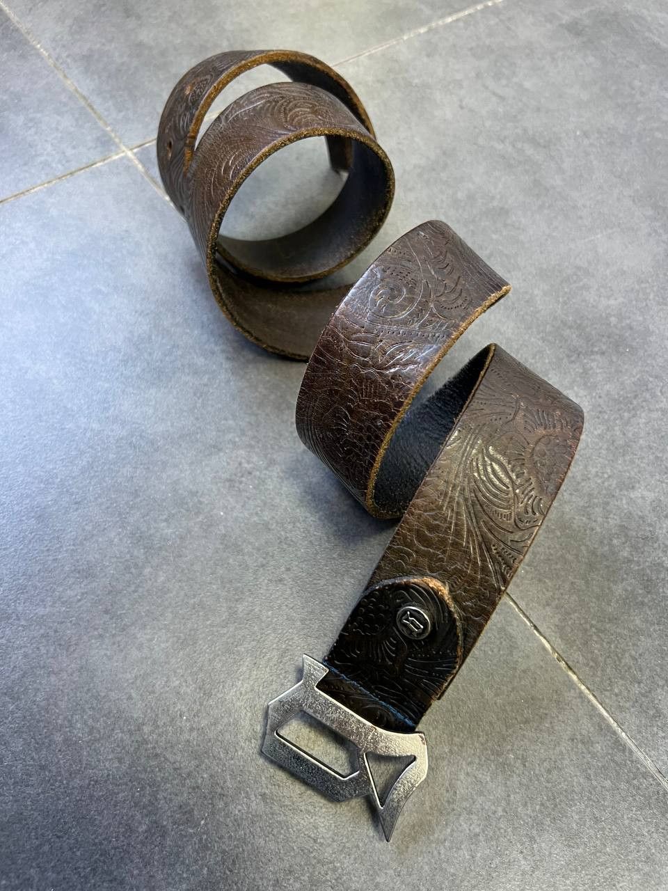 John Galliano Iconic JOHN GALLIANO G Logo Buckle Belt Size ONE SIZE - 2 Thumbnail