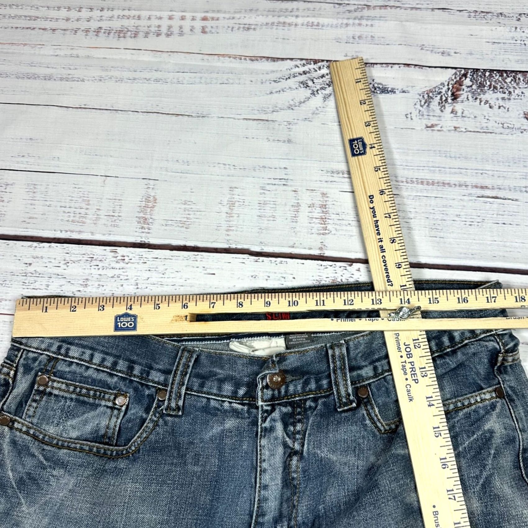 Vintage Urban Pipeline Mens Jeans Straight Blue 32 Inseam 28 Cotton Regular Size 32 Blue Straight Leg Jeans Mens Size US 32 / EU 48 - 2 Thumbnail