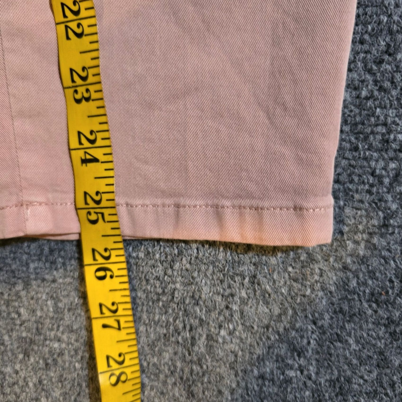 J. Jill J. Jill Pants Women 12P Pink Cargo Tapered Cropped Flap Pockets Casual Knit Cotton Spandex Size 34" / US 12 / IT 48 - 7 Thumbnail