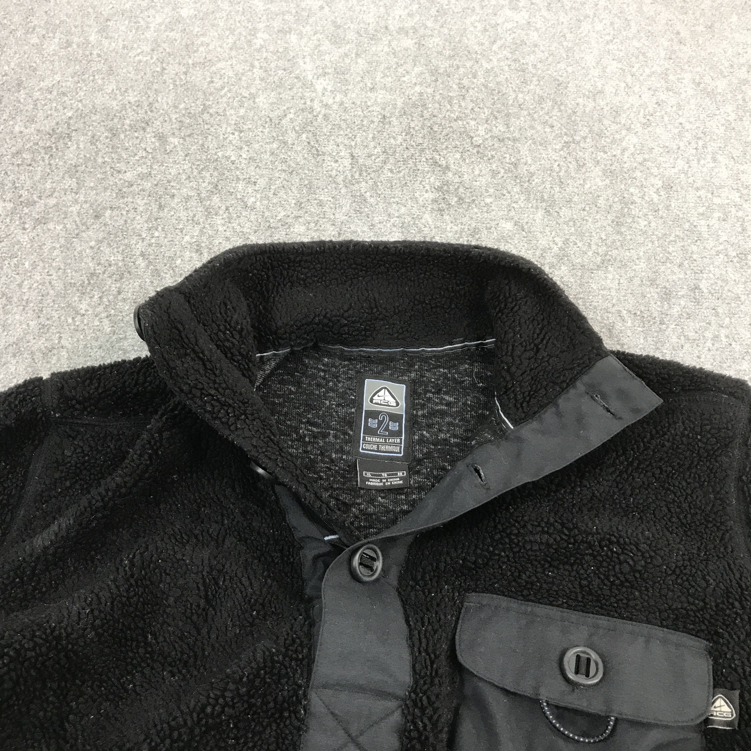 Nike × Nike ACG 2000s Nike acg fleece sherpa single pocket jacket Size US XL / EU 56 / 4 - 5 Thumbnail