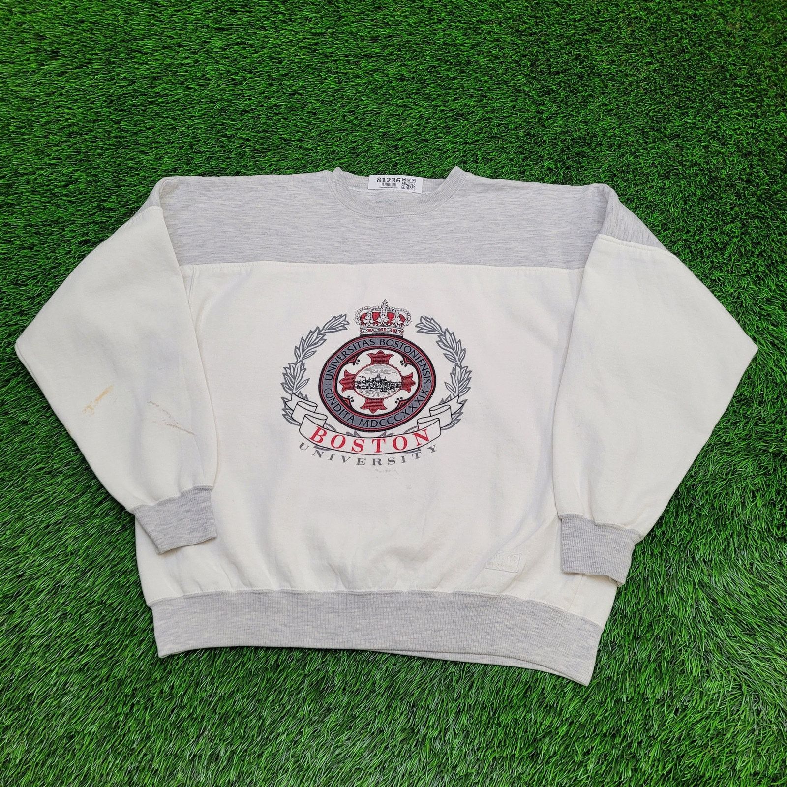Gear for Sports Vintage Boston University Sweatshirt Large 24x24 Baggy Crop Size US L / EU 52-54 / 3 - 1 Thumbnail