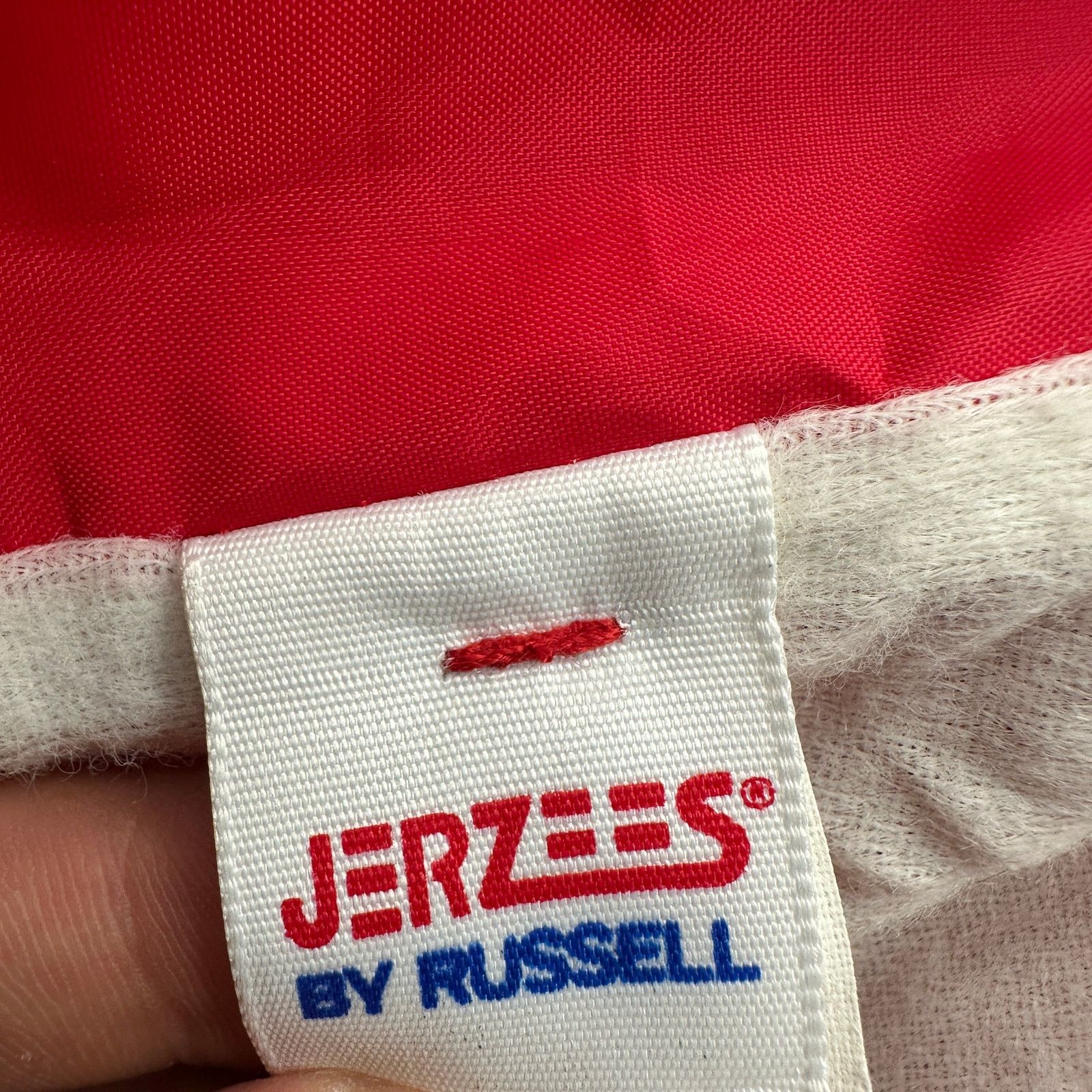 Jerzees Vintage 90s Jerzees Russell Racing Team Jacket Mens XL Red Size US XL / EU 56 / 4 - 4 Thumbnail