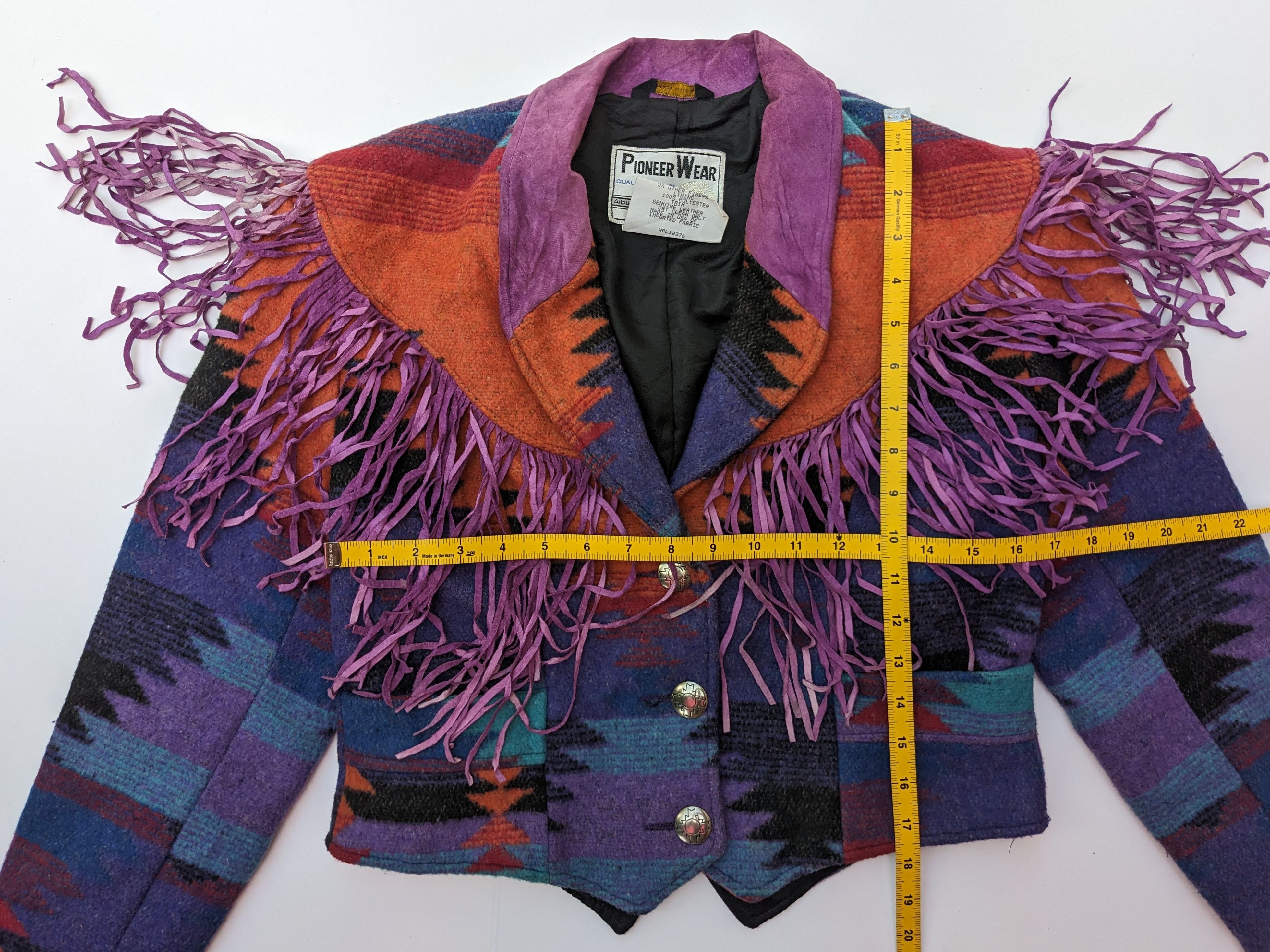 Native × Vintage Vintage 70s Pioneer Wear native navajo leather jacket Size S / US 4 / IT 40 - 11 Thumbnail