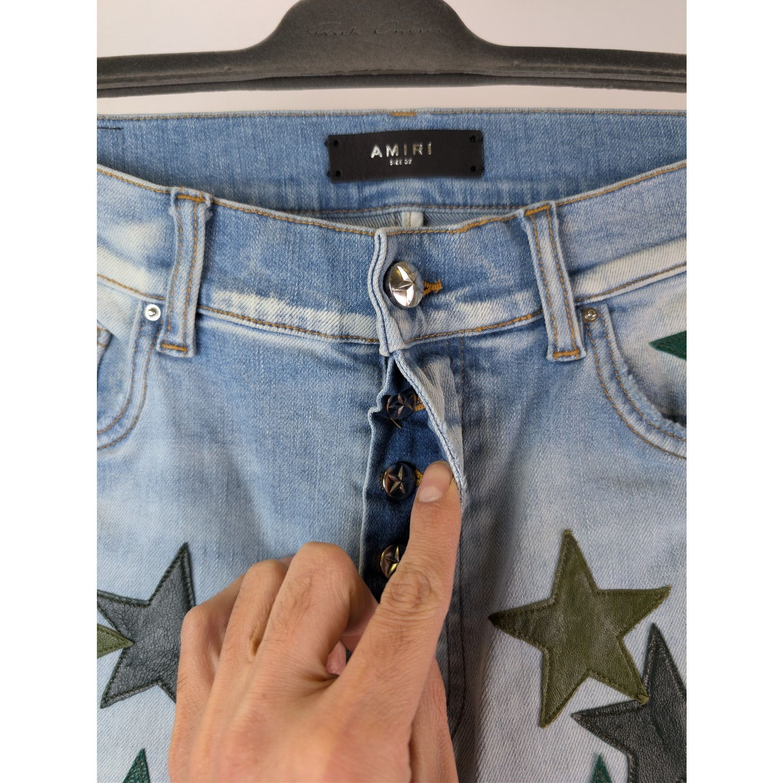 Amiri o1rshd1 Chemist Jean Denim Jeans in Light Indigo Size US 34 / EU 50 - 7 Thumbnail