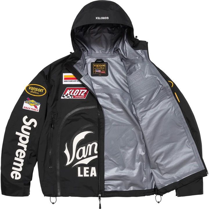 Supreme Vanson Leathers GORE-TEX Shell Jacket (Size Medium)