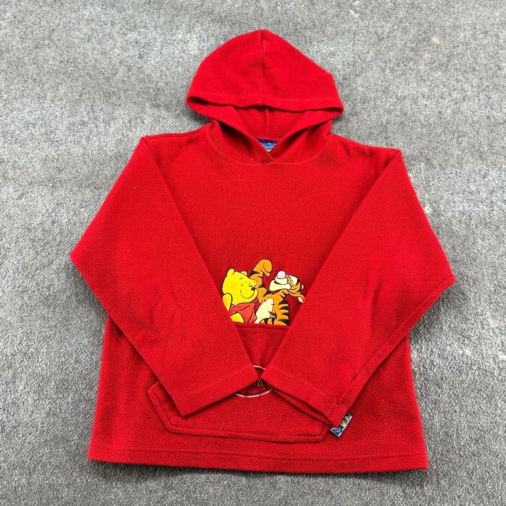Vintage VINTAGE Winnie The Pooh Hoodie Womens L Red Pullover Fleece Tigger Polyester 90s Size L / US 10 / IT 46 - 2 Thumbnail