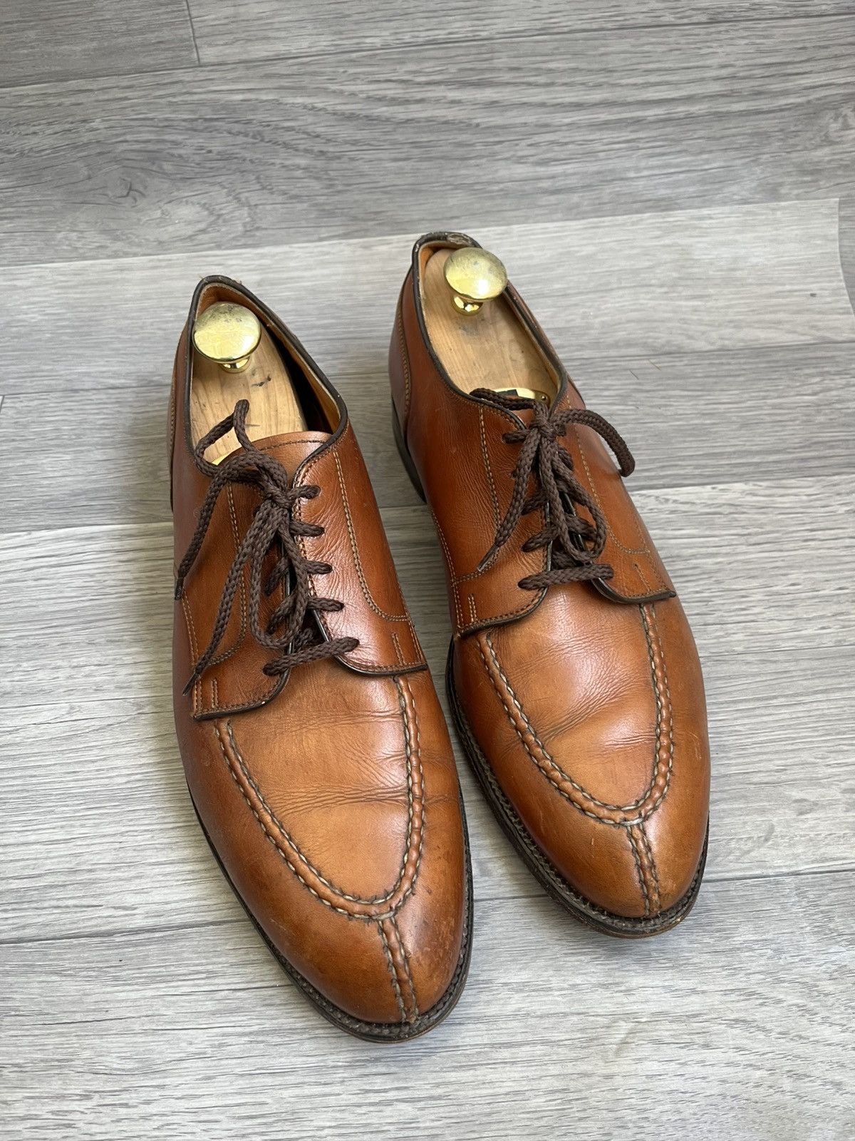 Alden Alden norvegian front blucher brown lace-up shoes us 12B/D Size US 12 / EU 45 - 8 Thumbnail