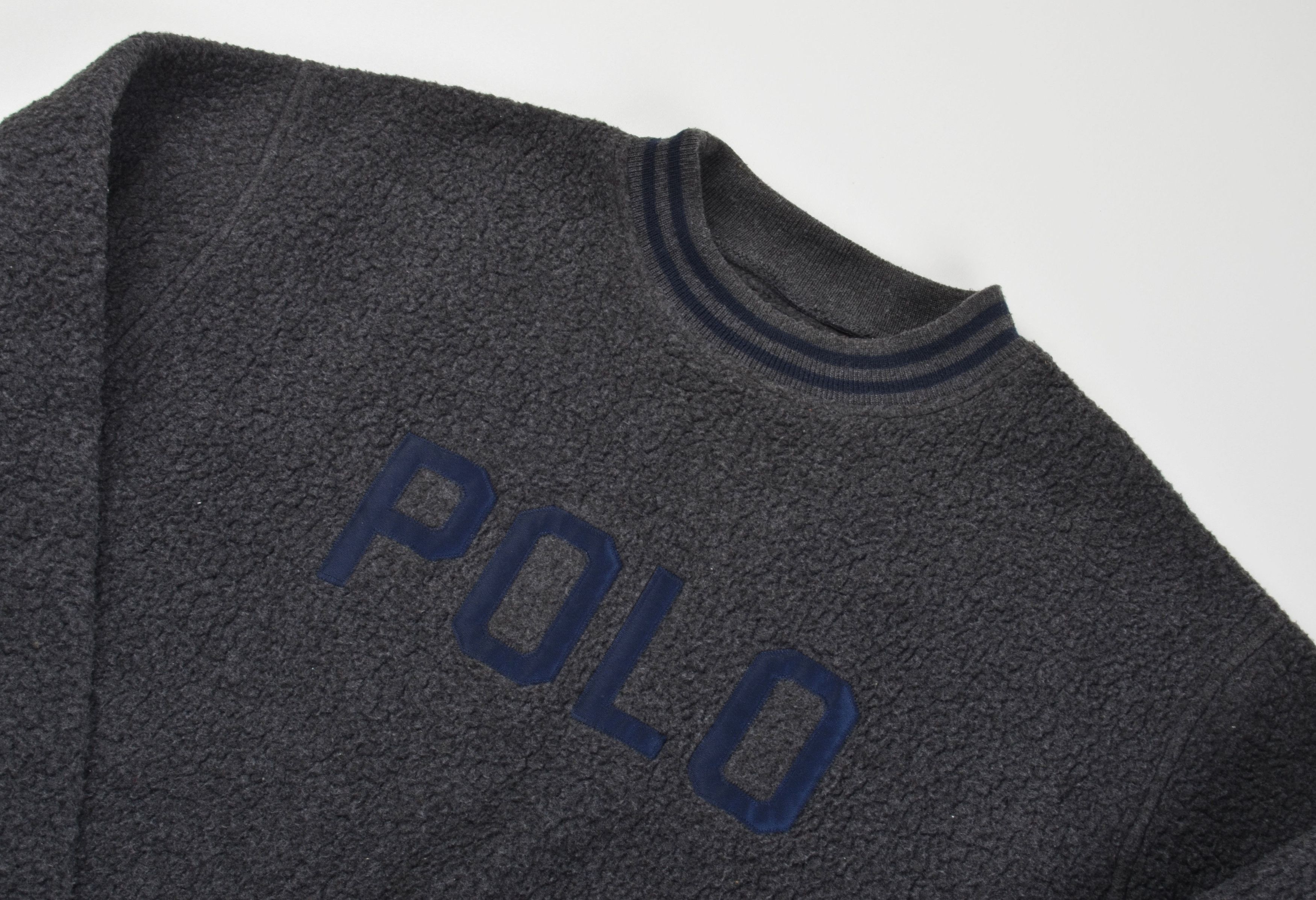 Polo Ralph Lauren Vintage Polo Ralph Lauren 90's Fleece Sherpa Sweatshirt Size US XL / EU 56 / 4 - 2 Thumbnail