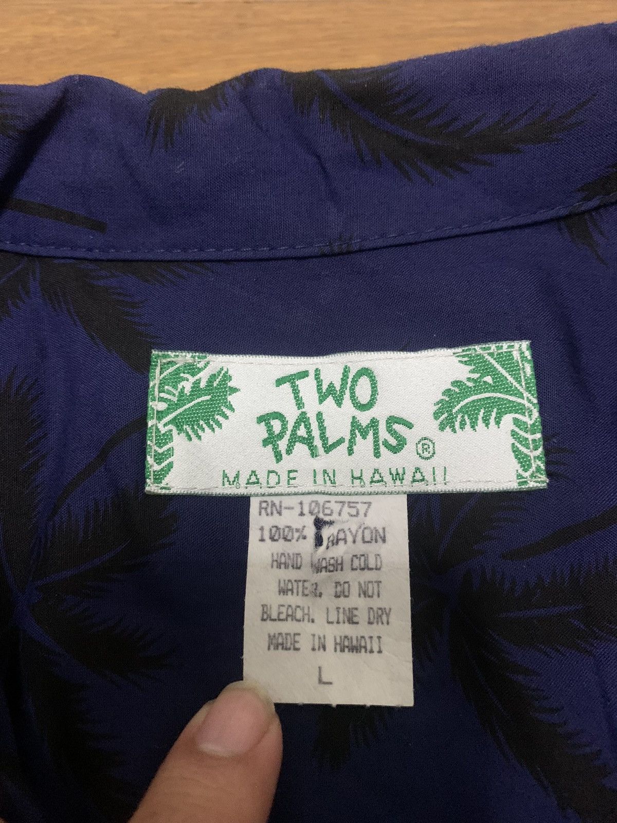 Other Vintage Two Palms Hawaiian Shirt Size US L / EU 52-54 / 3 - 2 Thumbnail
