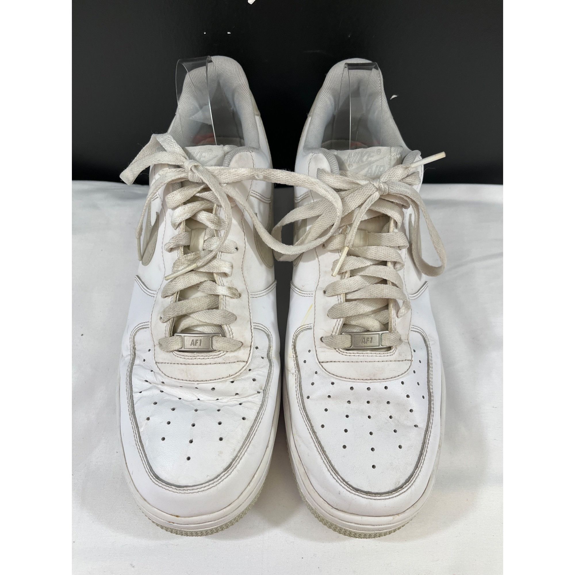 Nike Nike Air Force 1 Men's White Shoes/Sneakers Size 12.5 SKU 59 Size US 12.5 / EU 45-46 - 2 Thumbnail