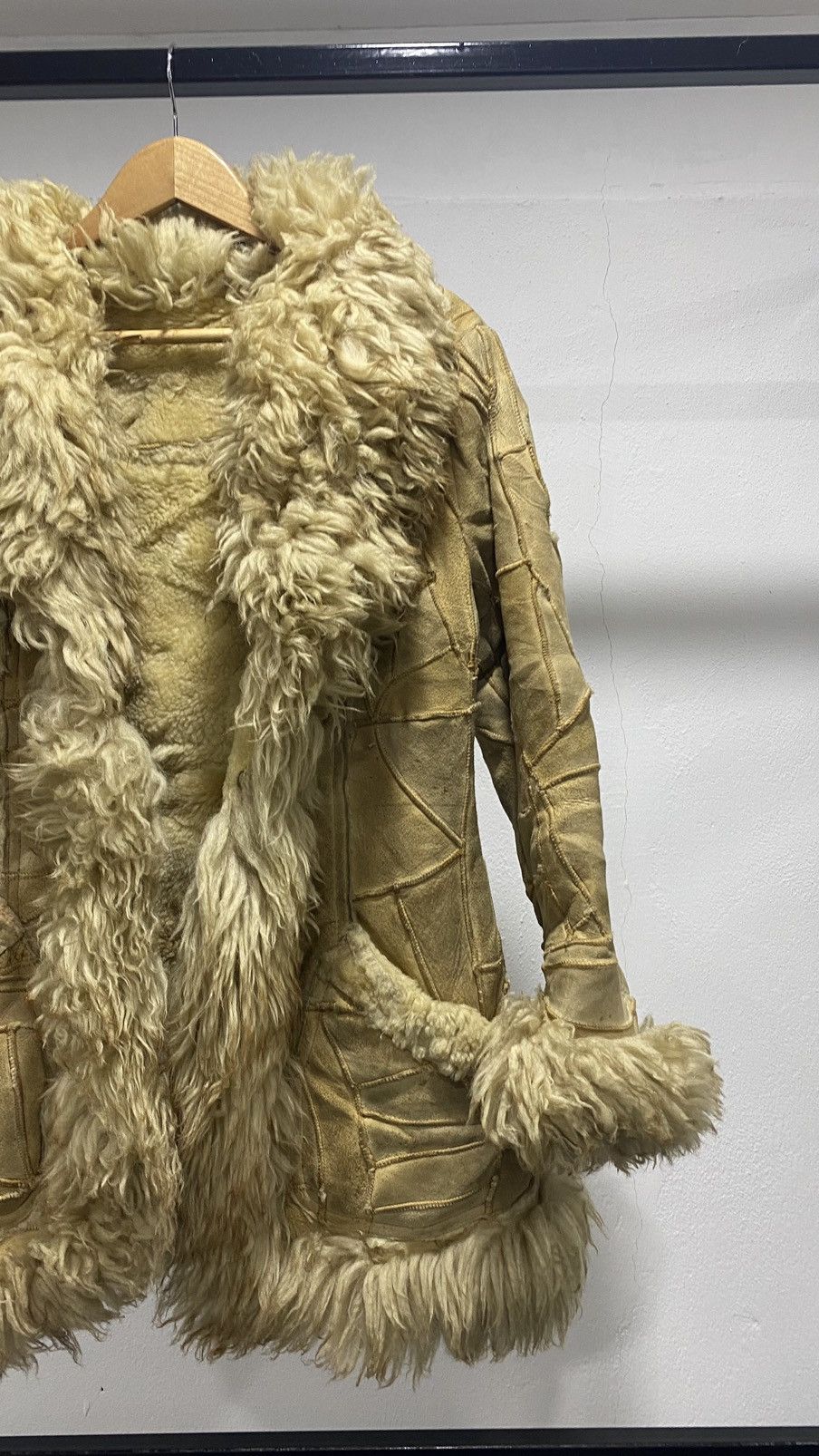 Vintage Grunge Suede Shaggy Winter Jacket