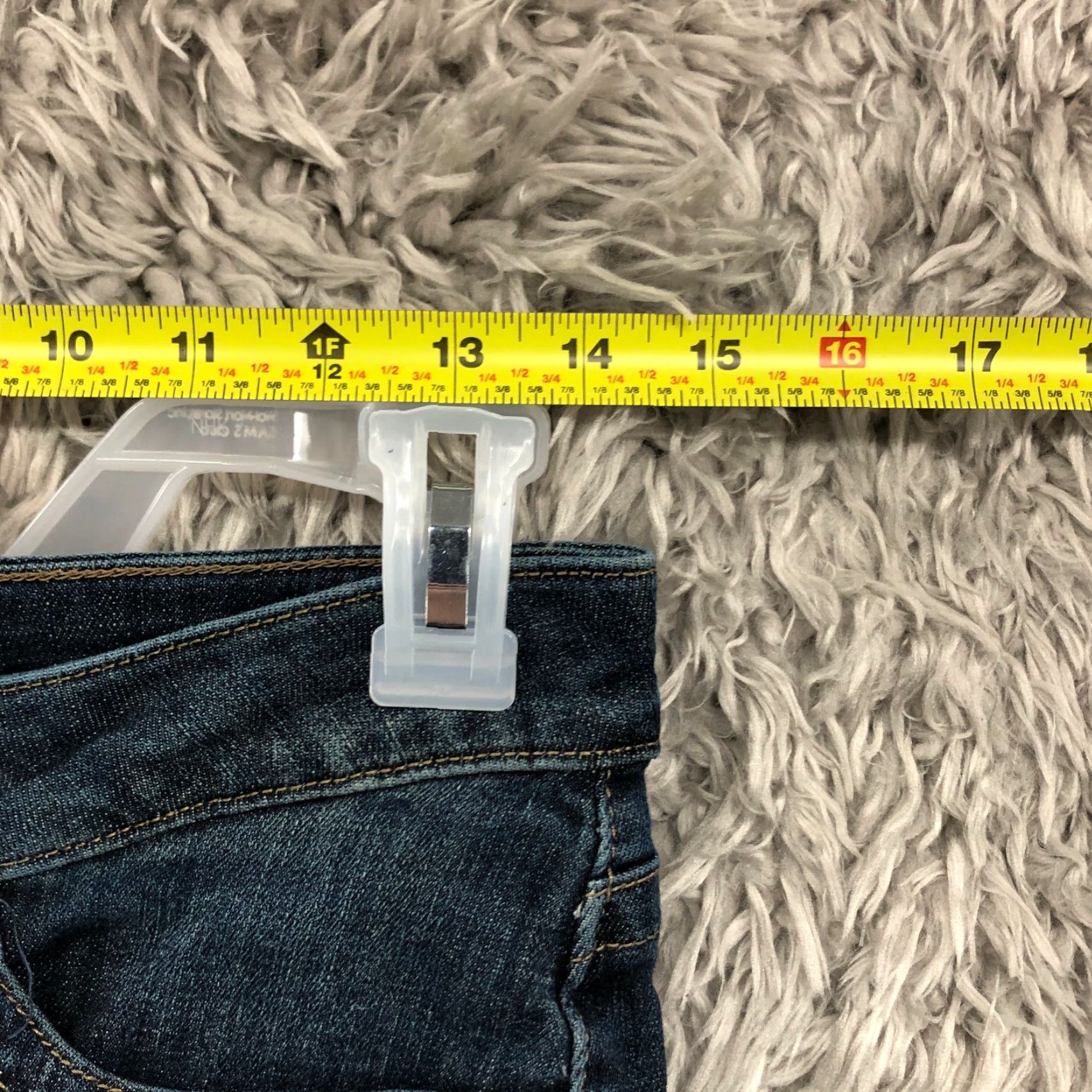 Lee Lee Jeans Slender Secret Way Mid Rise 28W 30in Inseam Dark Blue Denim Womens 6 Regular Straight 5-Pocket Size 28" / US 6 / IT 42 - 2 Thumbnail