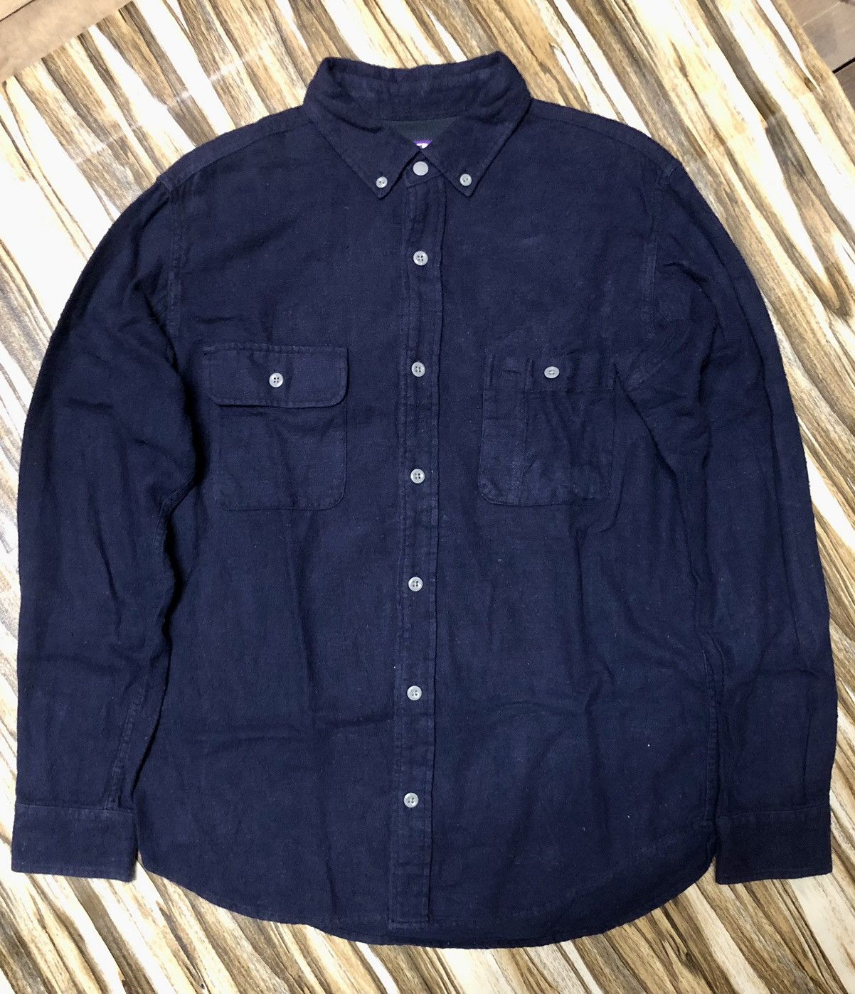 🔥TNF Purple Label Vintage Twill B.D shirts indigo