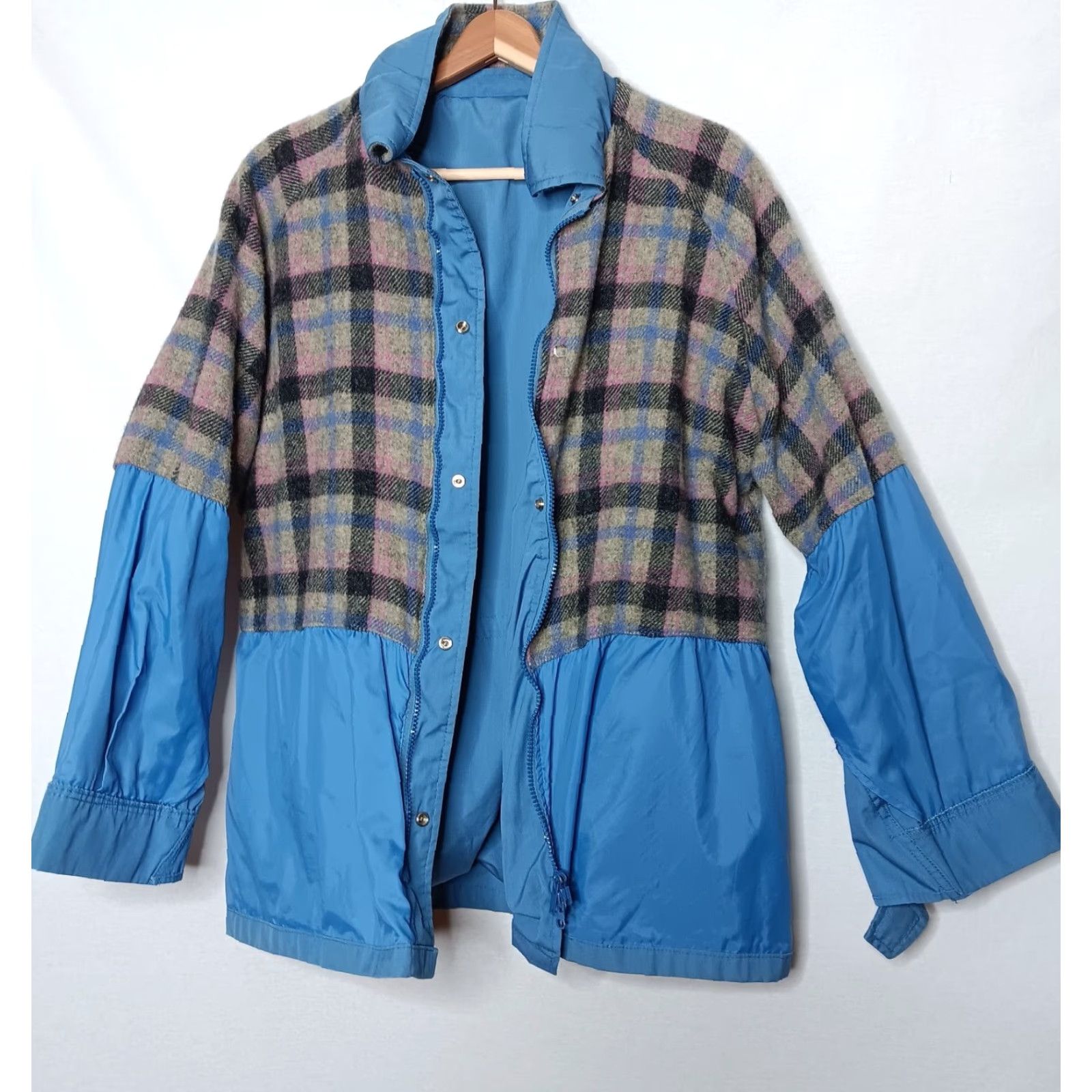 Vintage VINTAGE Woolrich Chore Coat Women XL Jacket Blue Wool Lined READ Size XL / US 12-14 / IT 48-50 - 3 Thumbnail