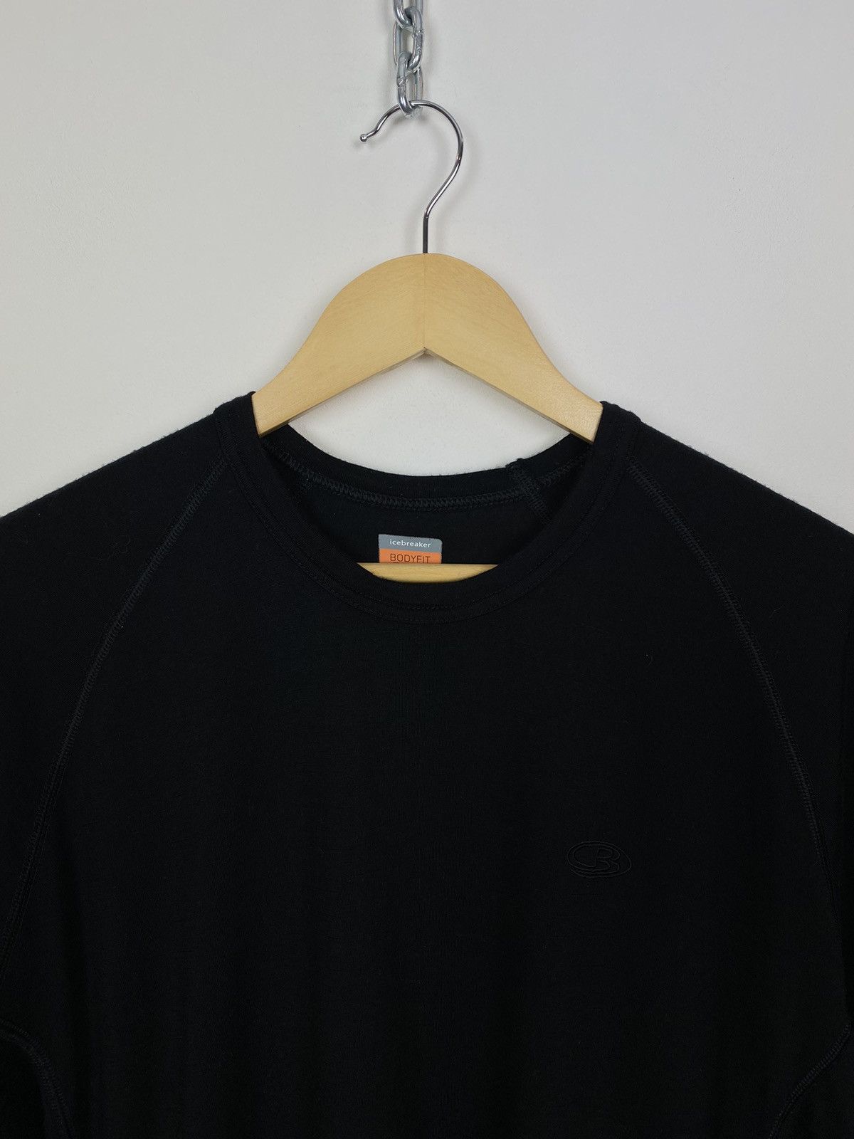 Icebreaker ⛰️ Icebreaker Bodyfit 200 Merino Wool T-shirt Knit Top Black Size US XXL / EU 58 / 5 - 2 Thumbnail
