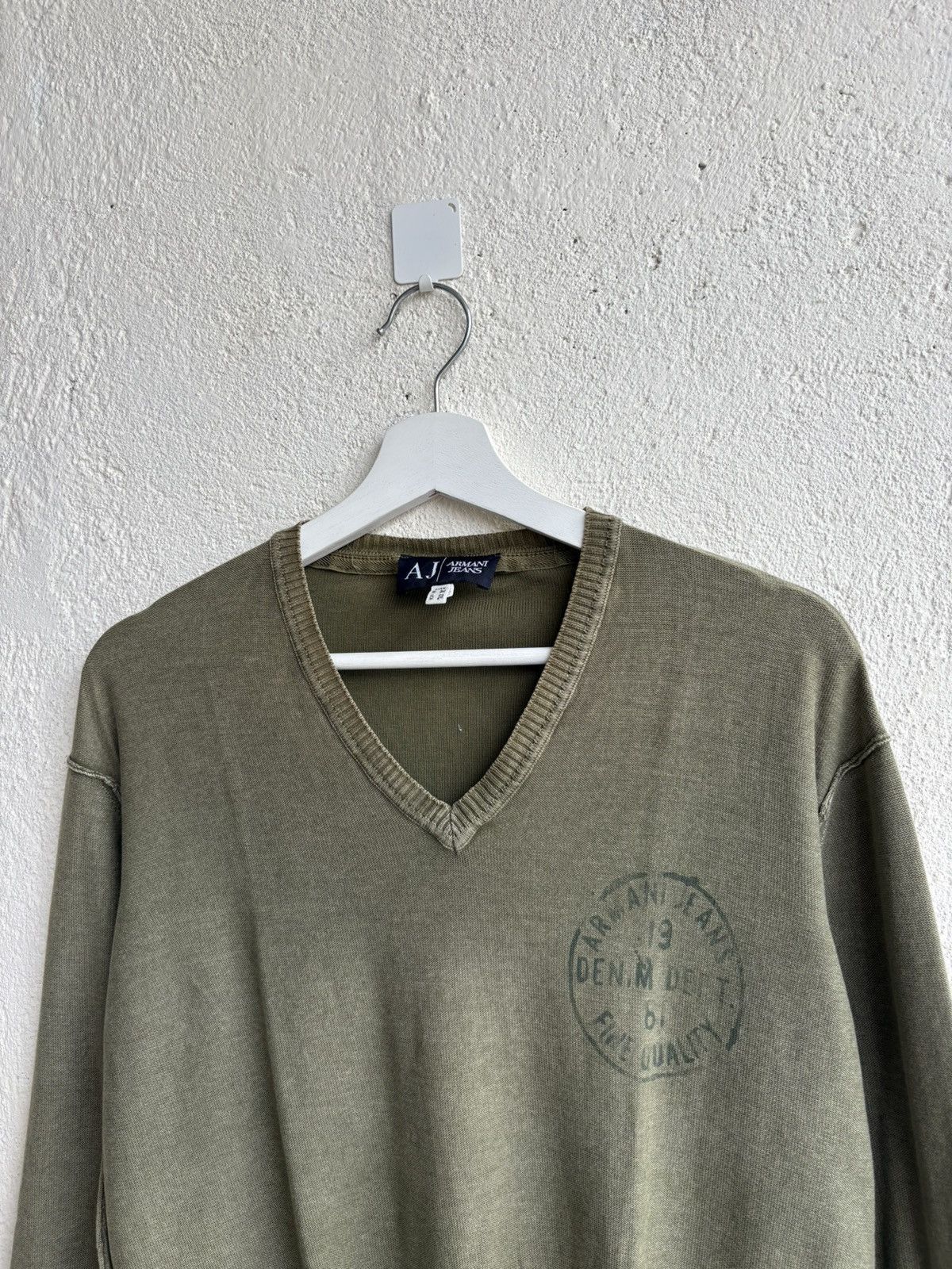 Giorgio Armani 90s Armani exchange military knit Size US M / EU 48-50 / 2 - 2 Thumbnail