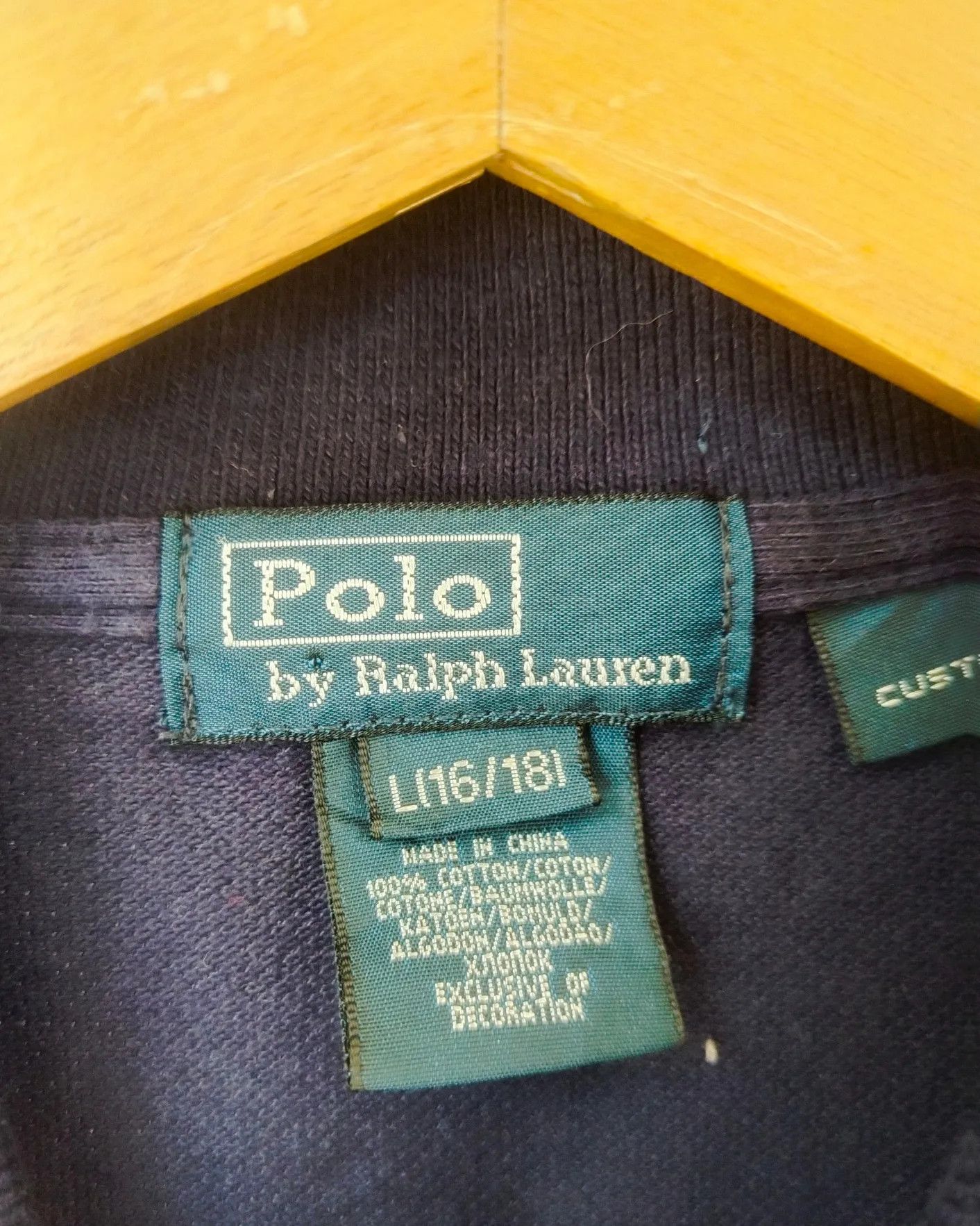 Polo Ralph Lauren Vintage Polo Ralph Lauren Black Woman Polo Shirt Custom Fit Size L / US 10 / IT 46 - 4 Thumbnail