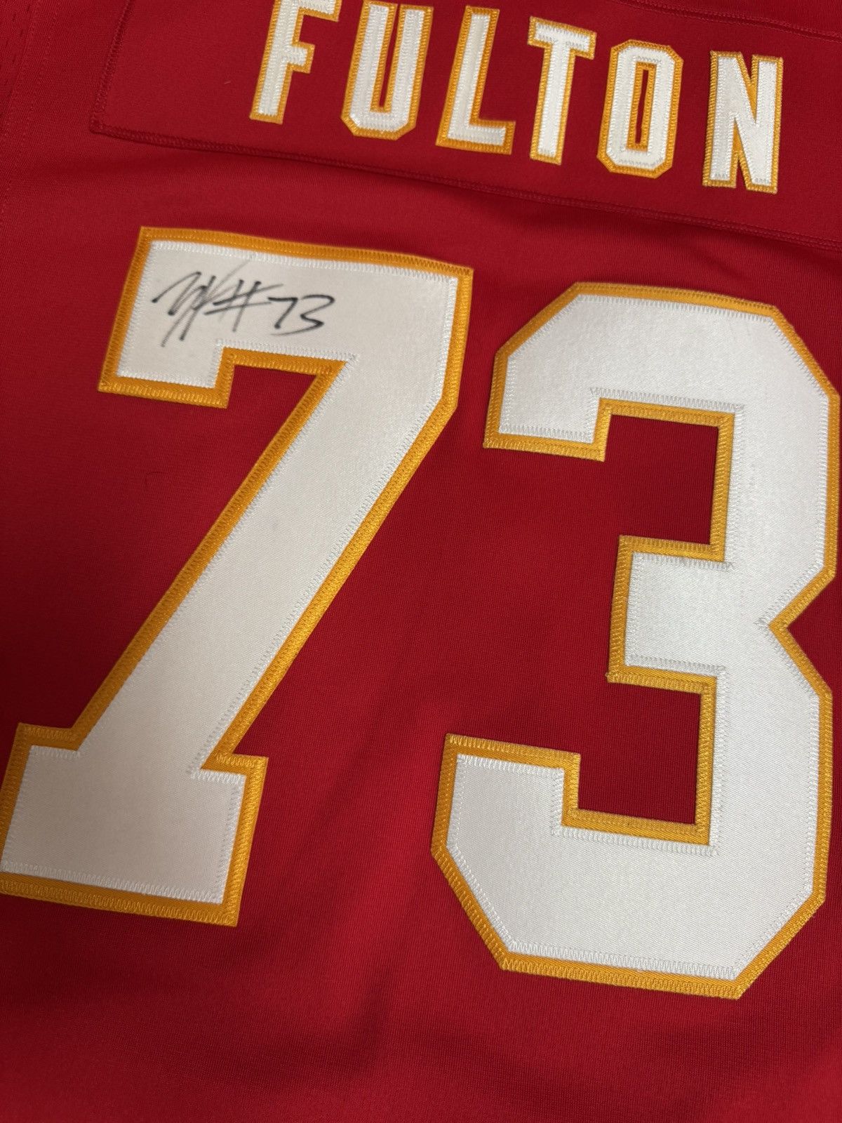 Nike Signed KC Chiefs Zach Fulton #73 NFL Limited Stitched Jersey Size US L / EU 52-54 / 3 - 2 Thumbnail