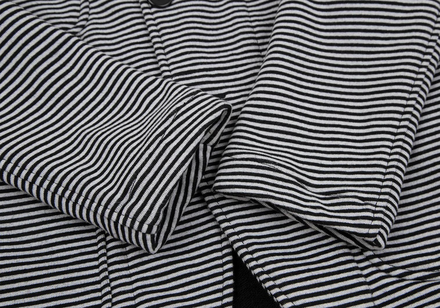 Engineered Garments Cotton-Polyester Striped Sweat Jacket in Gray and Black, XS Size US XS / EU 42 / 0 - 9 Thumbnail