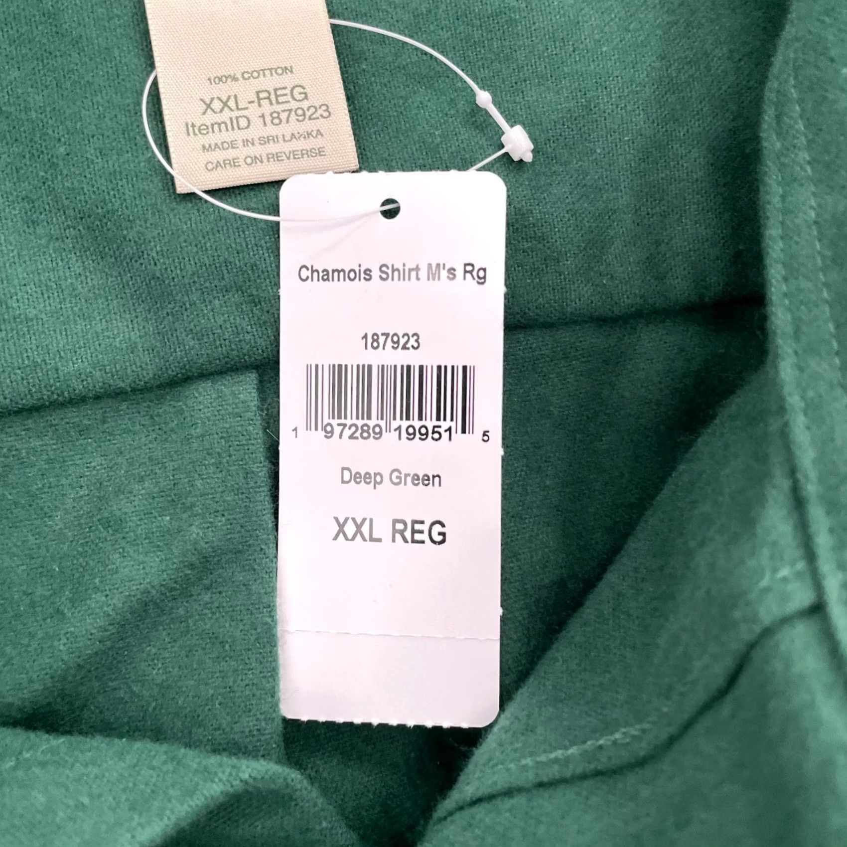 Vintage LL Bean Chamois Shirt Adult 2XL Green Heavyweight Flannel Shacket Mens Size US XXL / EU 58 / 5 - 5 Thumbnail
